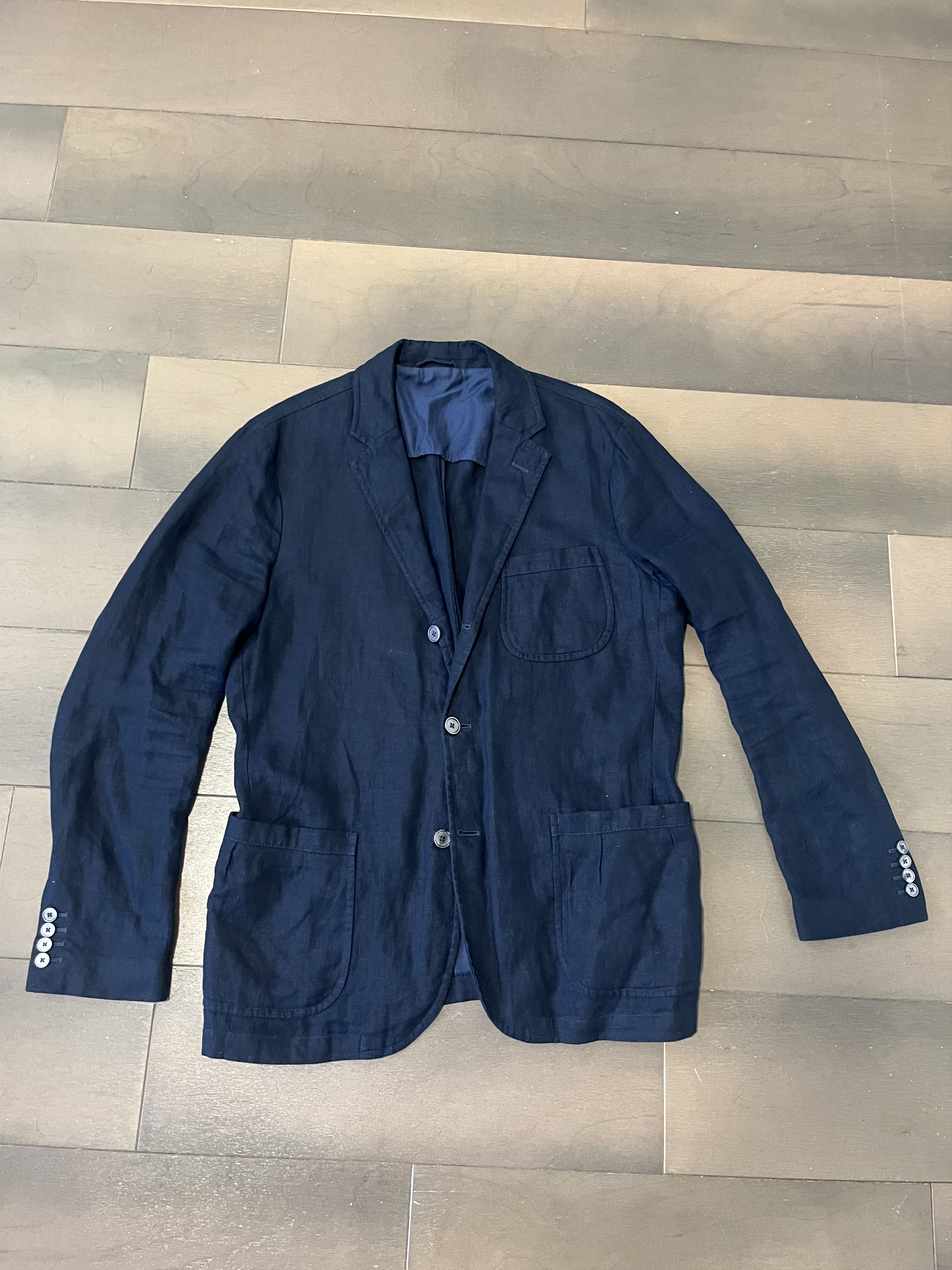 Ralph Lauren 100% Linen Unstructured Blazer 42R