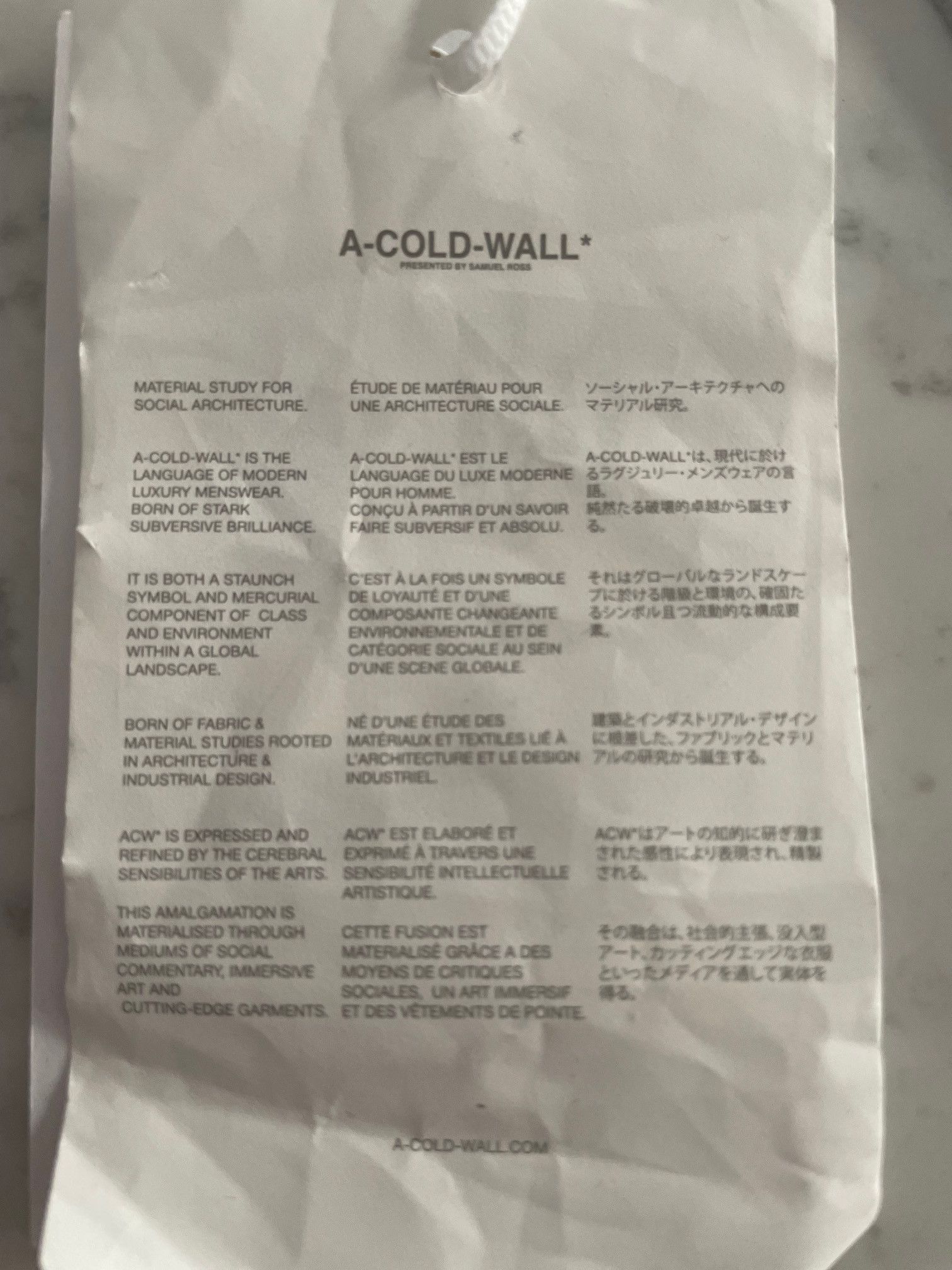 A-COLD-WALL* A-C-W A cold wall black nylon crossbody bag onyx diamond Size ONE SIZE - 8 Thumbnail