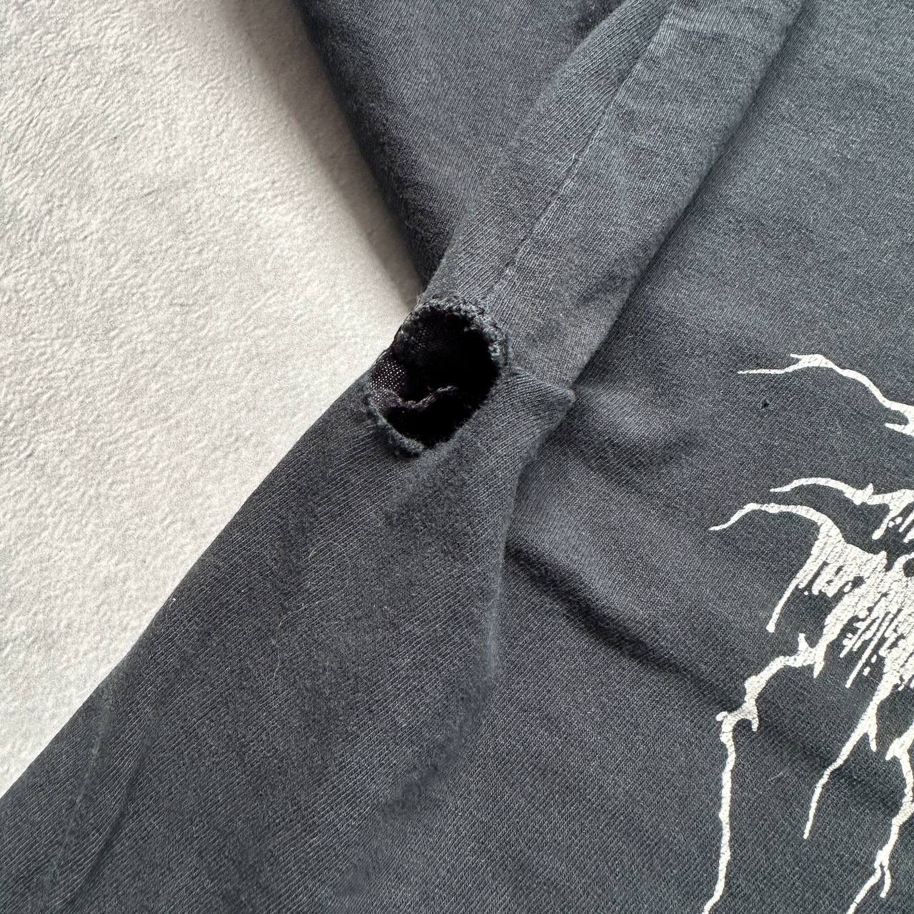 Band Tees × Vintage 🔥VINTAGE DARKTHRONE TRANSILVANIAN HUNGER CROPPED T-SHIRT 00S Size US S / EU 44-46 / 1 - 6 Thumbnail