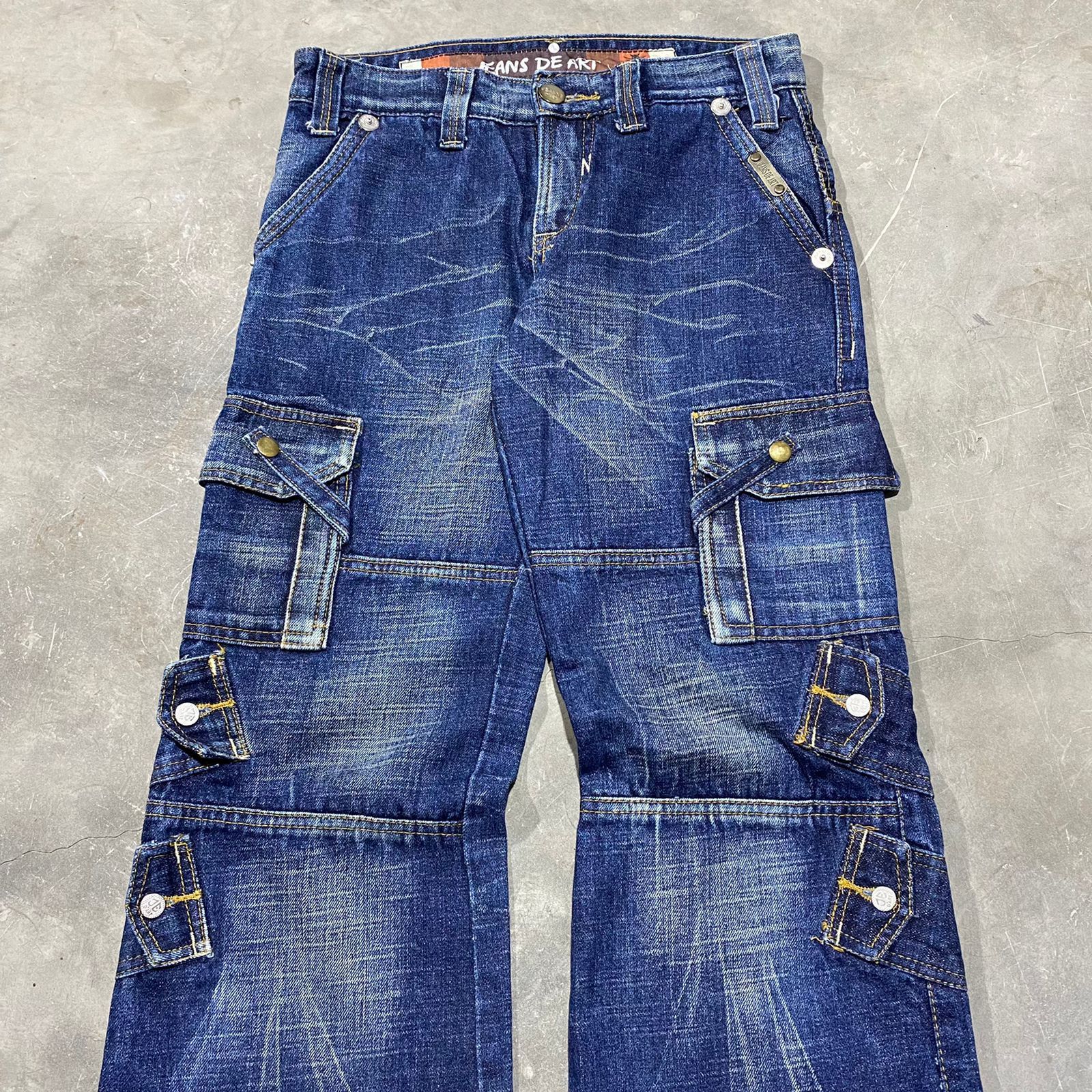 If Six Was Nine × Japanese Brand × Le Grande Bleu (L.G.B.) Jeanne D'art Multipocket Denim Pants Size US 28 / EU 44 - 2 Thumbnail