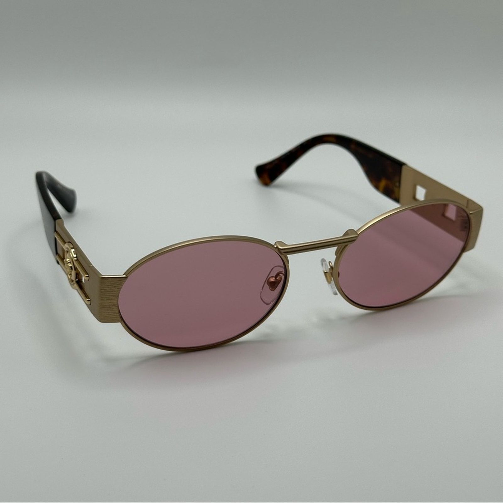 Versace NEW VERSACE VE2264 100284 Matte Gold Light Violet Unisex Size ONE SIZE - 6 Thumbnail