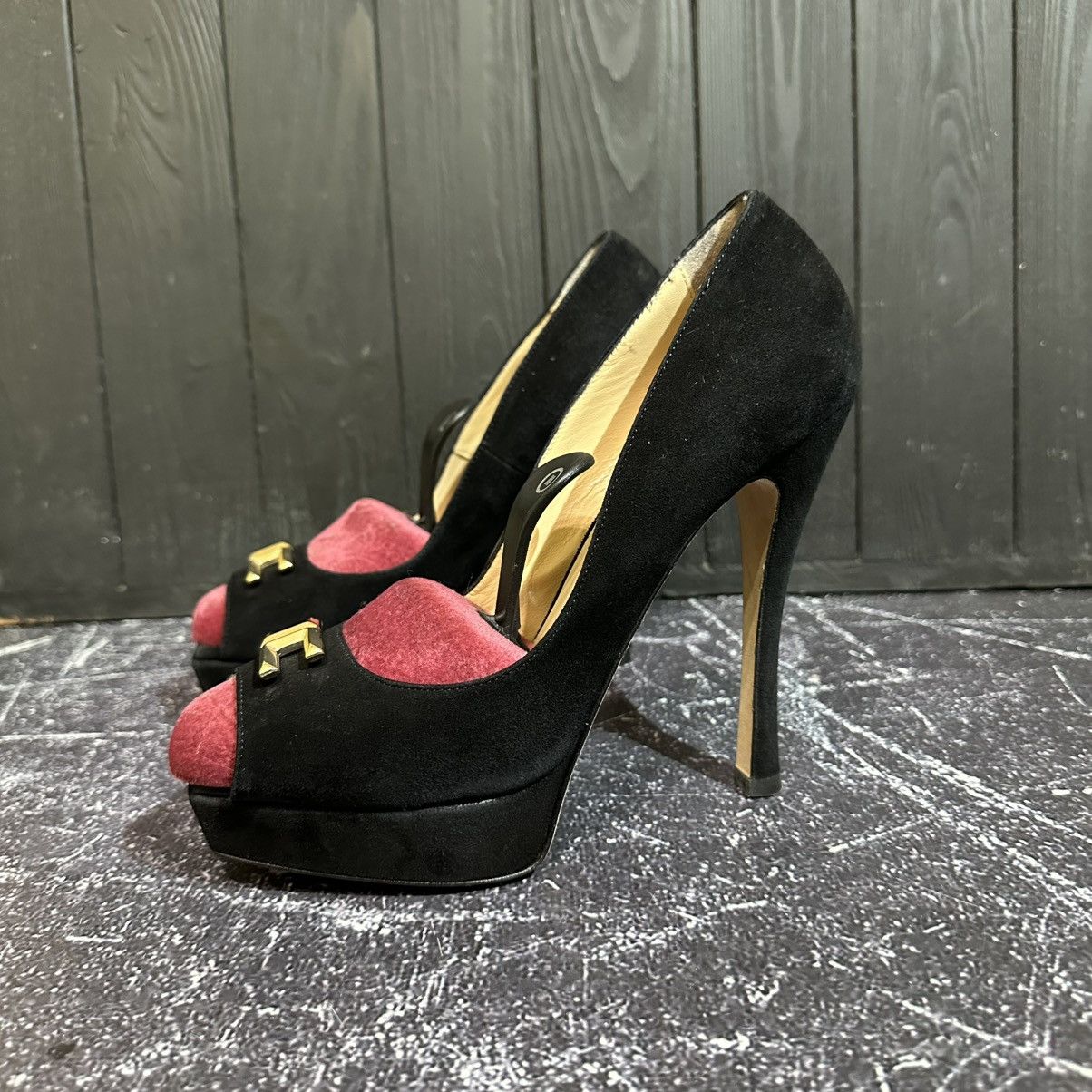 Elisabetta Franchi ELISABETTA FRANCHI Women’s Suede Heels Size 39 Size US 9 / IT 39 - 4 Thumbnail