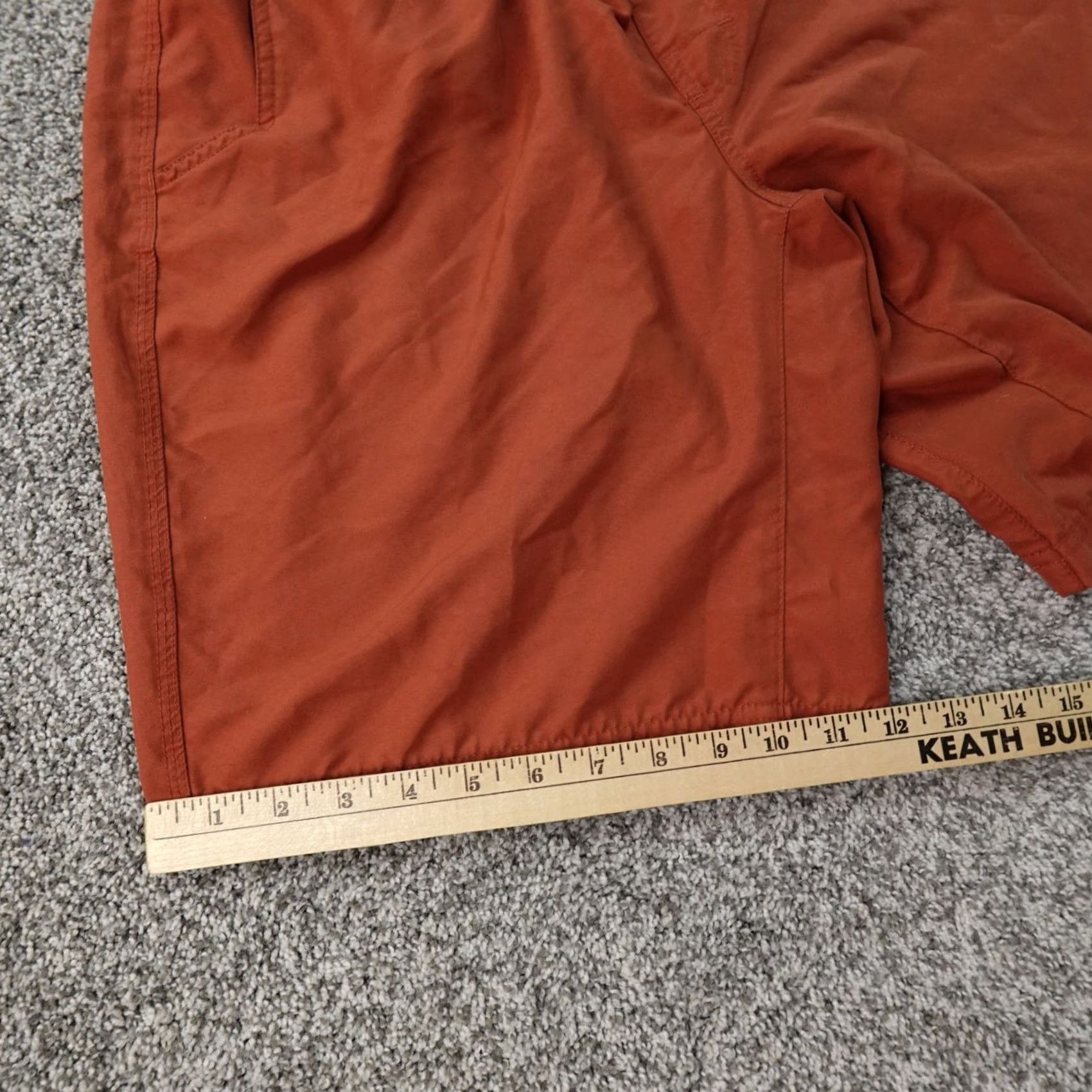 Prana Prana Shorts Mens L Orange Performance Outdoor Hiking Mojo Yoga Gym Workout Run - Regular Size US 33 - 2 Thumbnail