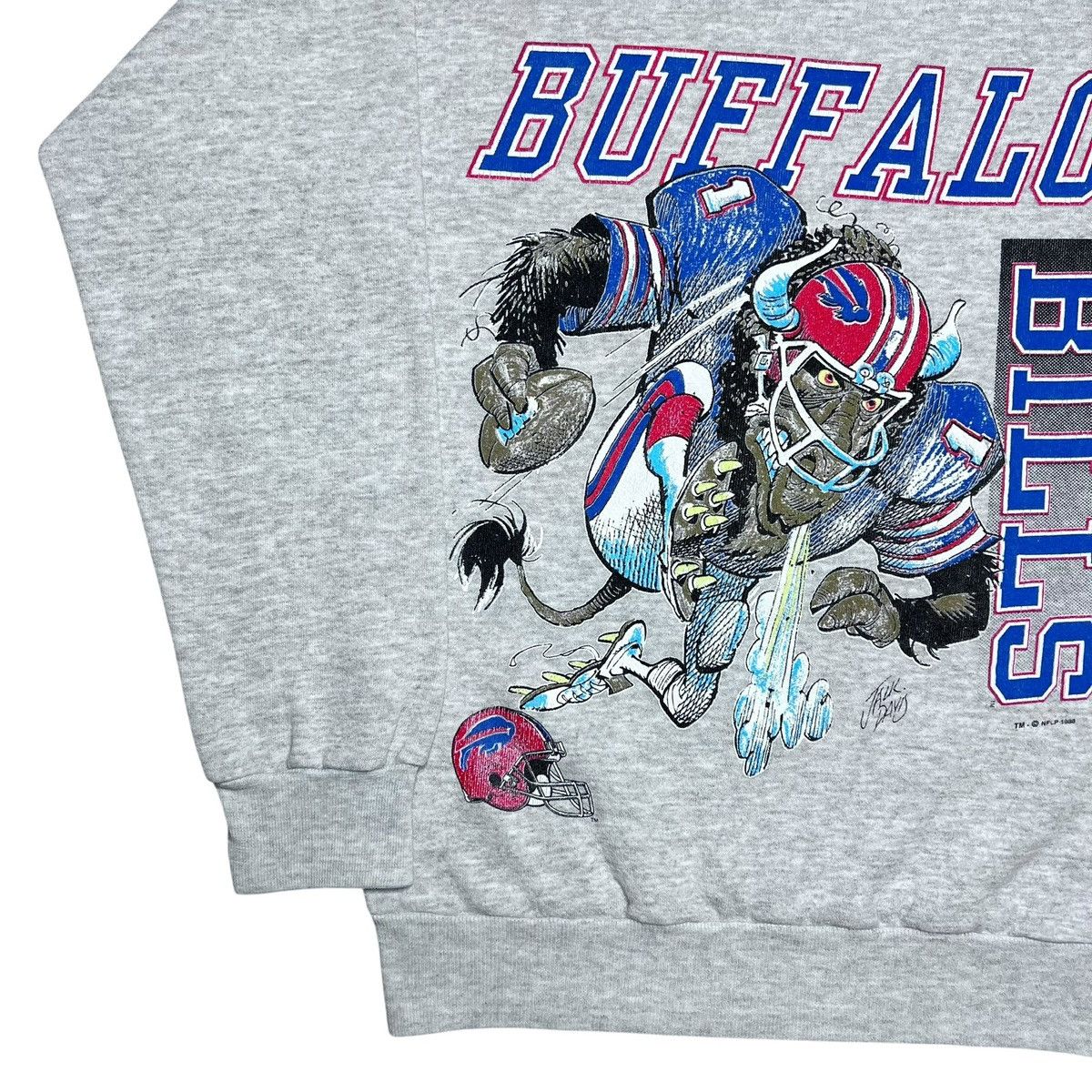 NFL Vtg 1988 NFL Buffalo Bills Jack Davis Spell Out Sweatshirt Size US M / EU 48-50 / 2 - 17 Thumbnail