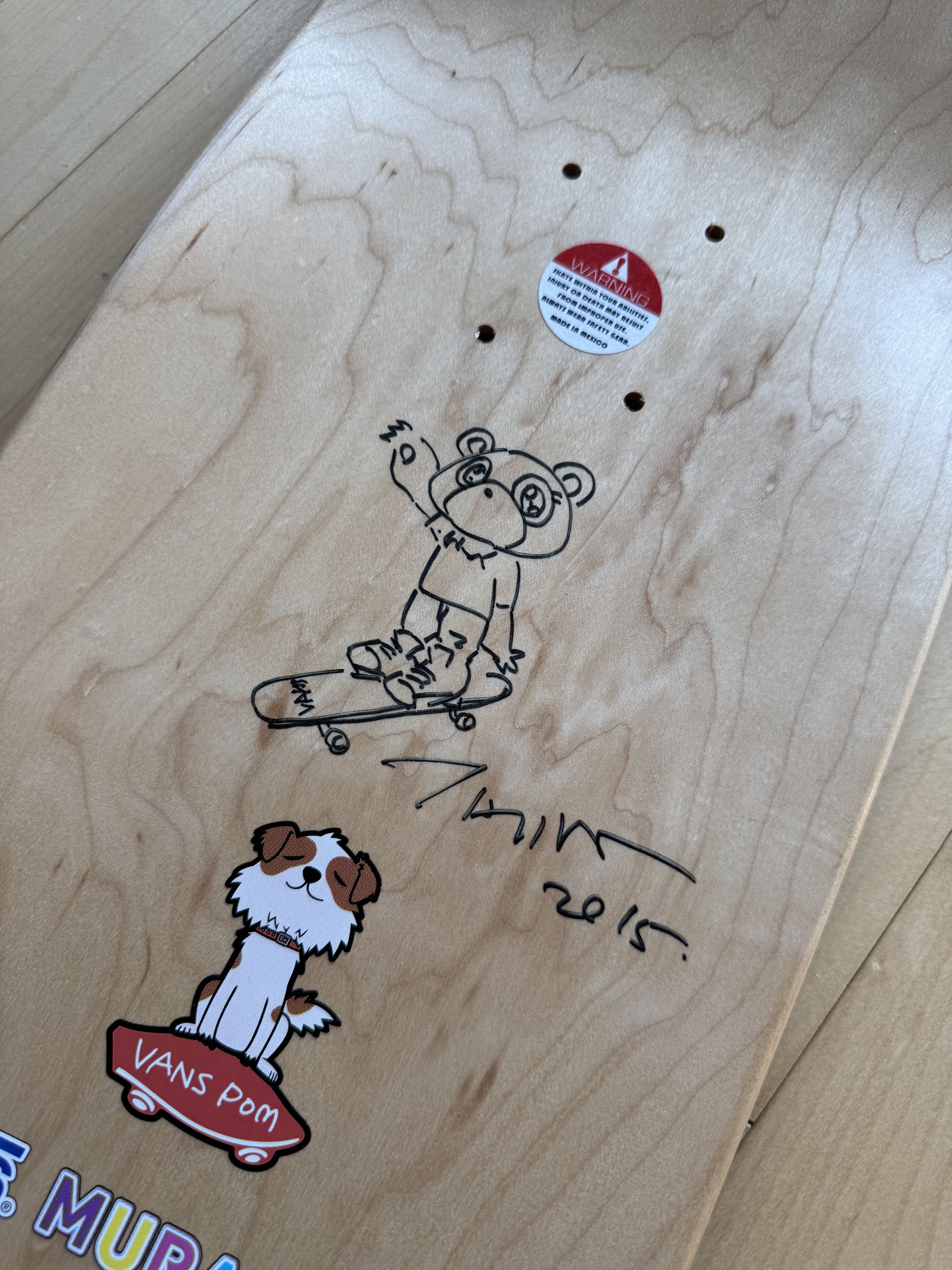 Takashi Murakami × Vans SIGNED Authentic Takashi Murakami Vans Blue Art Skateboard Size ONE SIZE - 3 Thumbnail