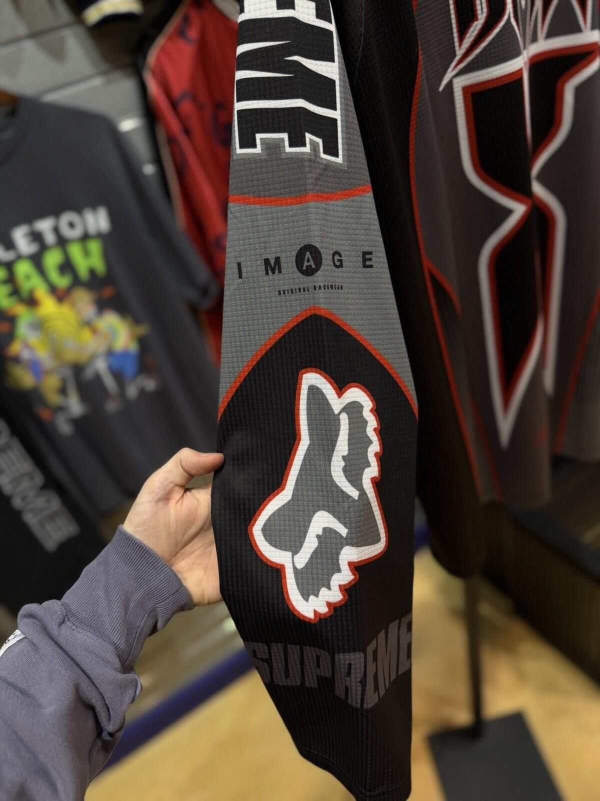 Supreme Supreme Fox Racing DMX Jersey Black SIZE (XL) BRAND NEW Size US XL / EU 56 / 4 - 10 Thumbnail