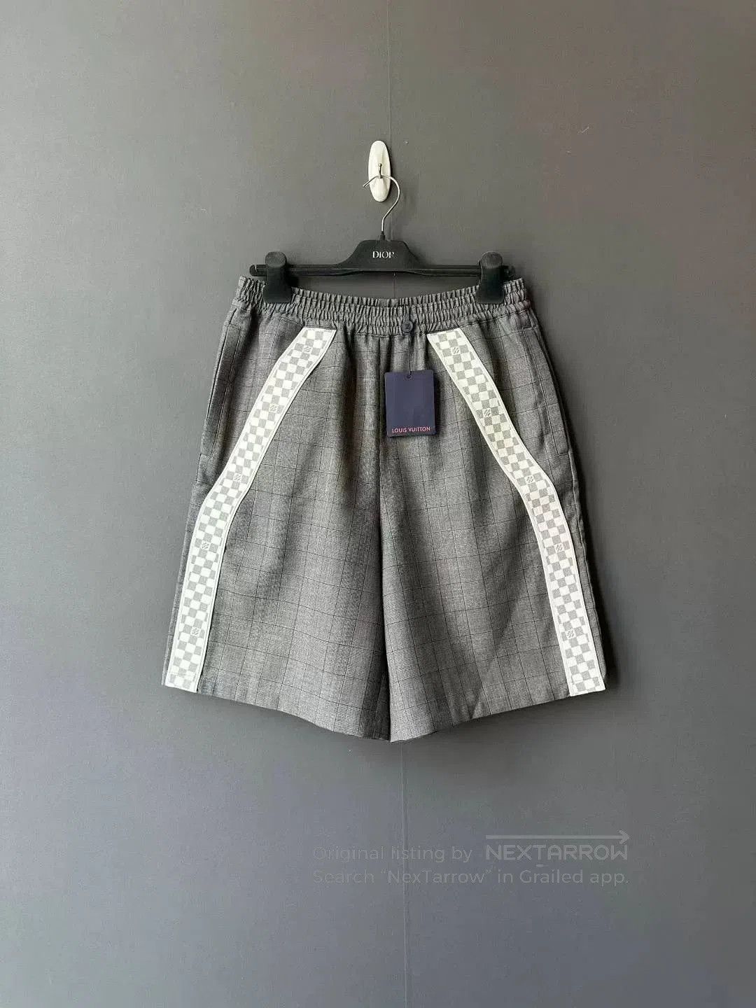 louis vuitton checkered casual shorts.