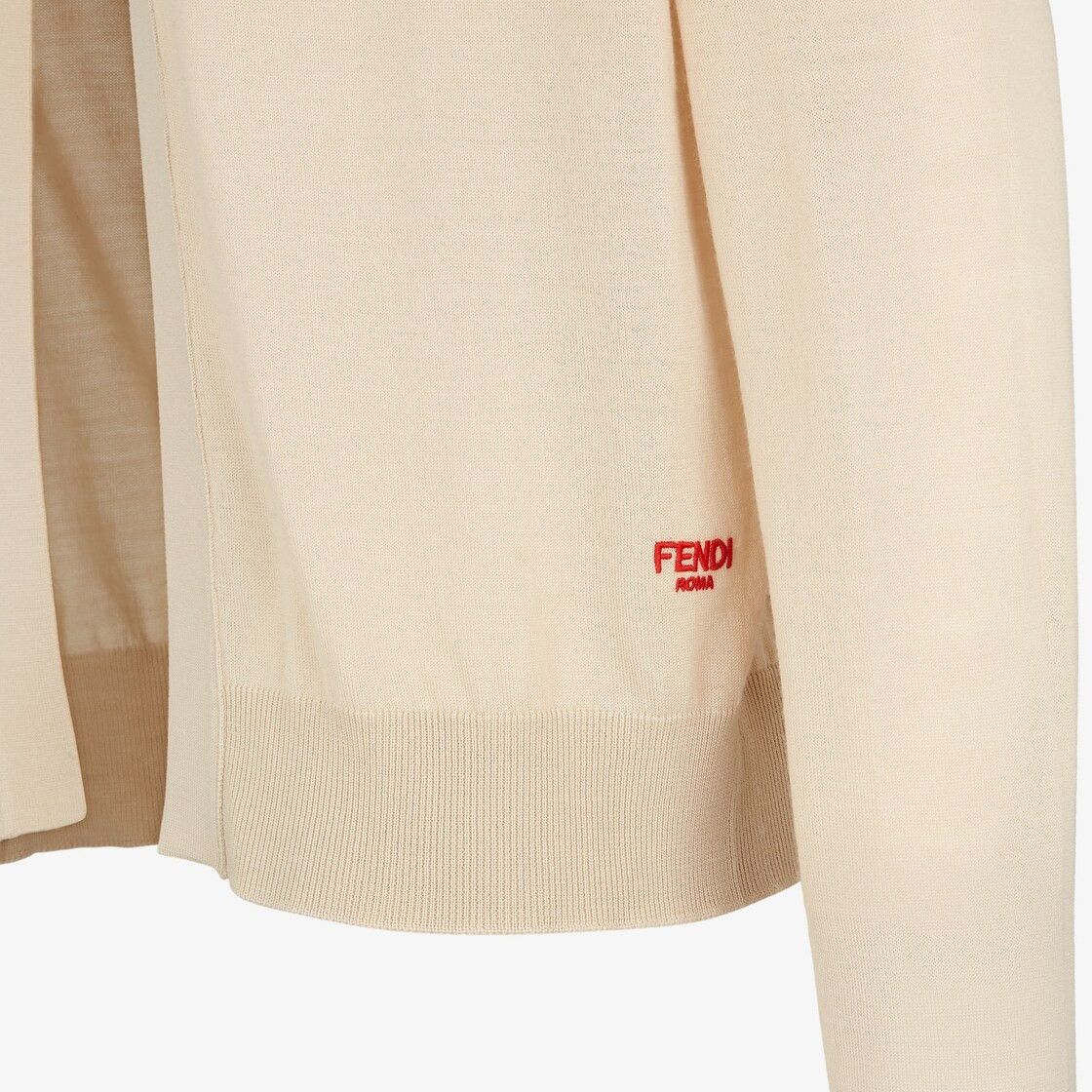 Fendi o1s1wg110925 Cardigan in Beige Size XL / US 12-14 / IT 48-50 - 3 Thumbnail