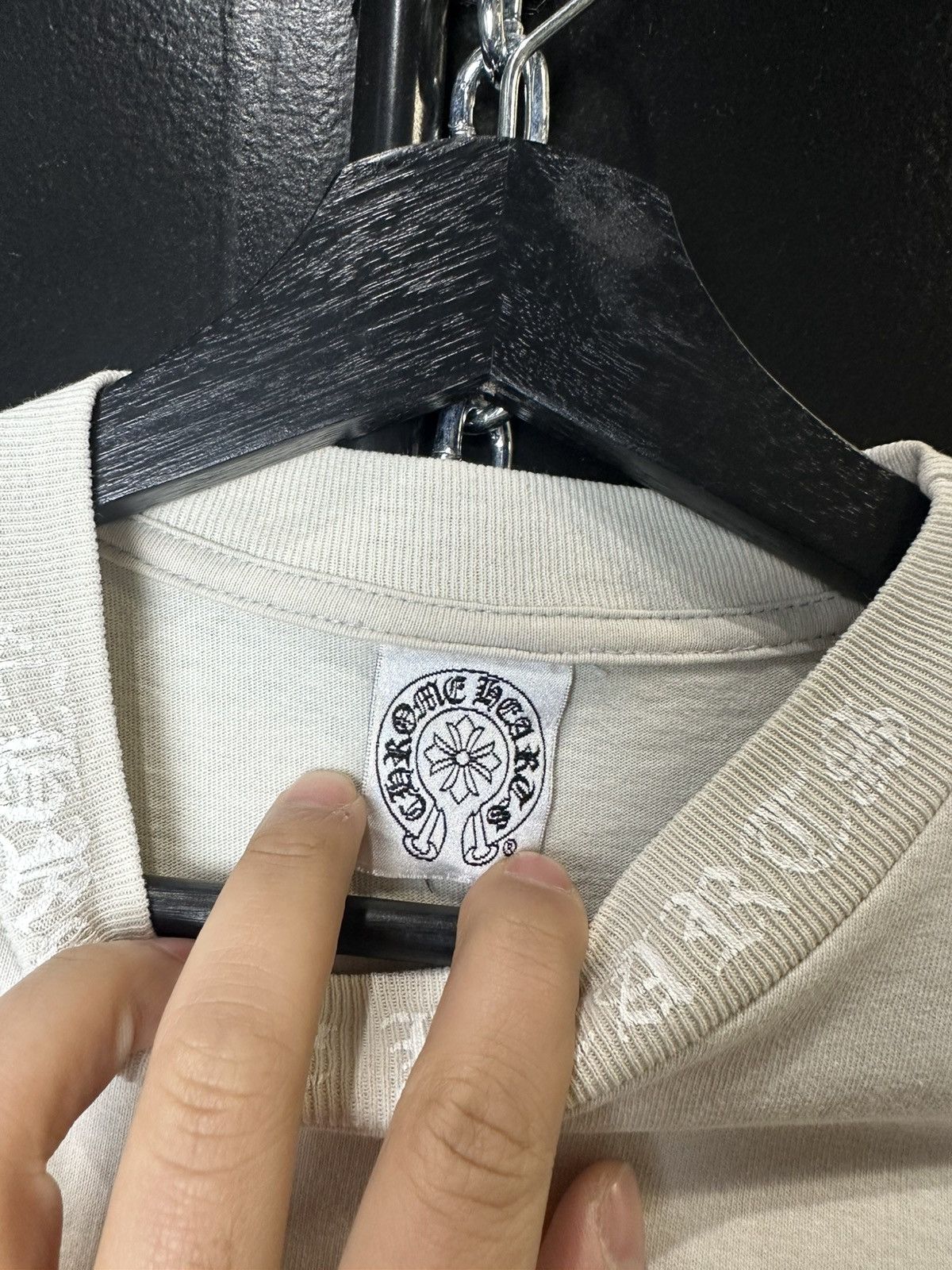 Chrome Hearts Vintage Chrome Hearts Back Scroll Pocket Tee Size US S / EU 44-46 / 1 - 8 Thumbnail