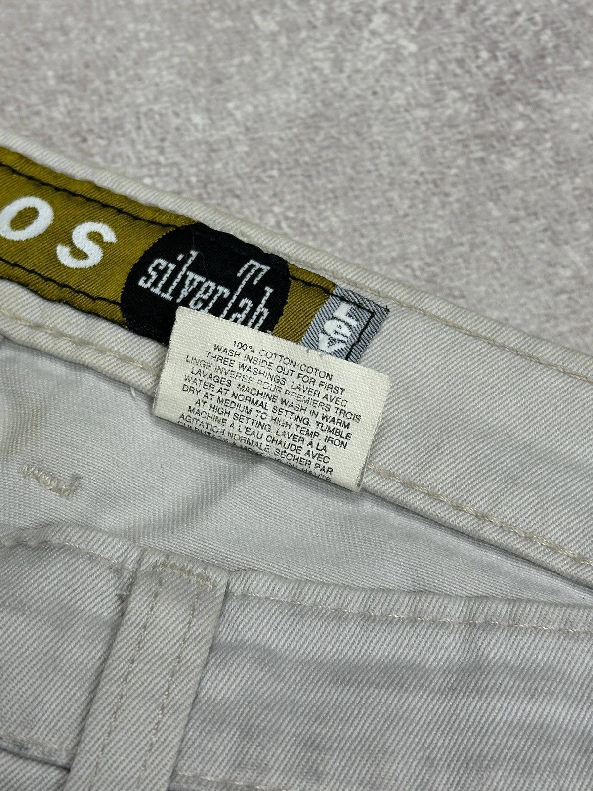 Bape × Levi's Vintage Levis Silver Tab Baggy Chino Pamts Gray Rare 36x32 Size US 36 / EU 52 - 10 Thumbnail