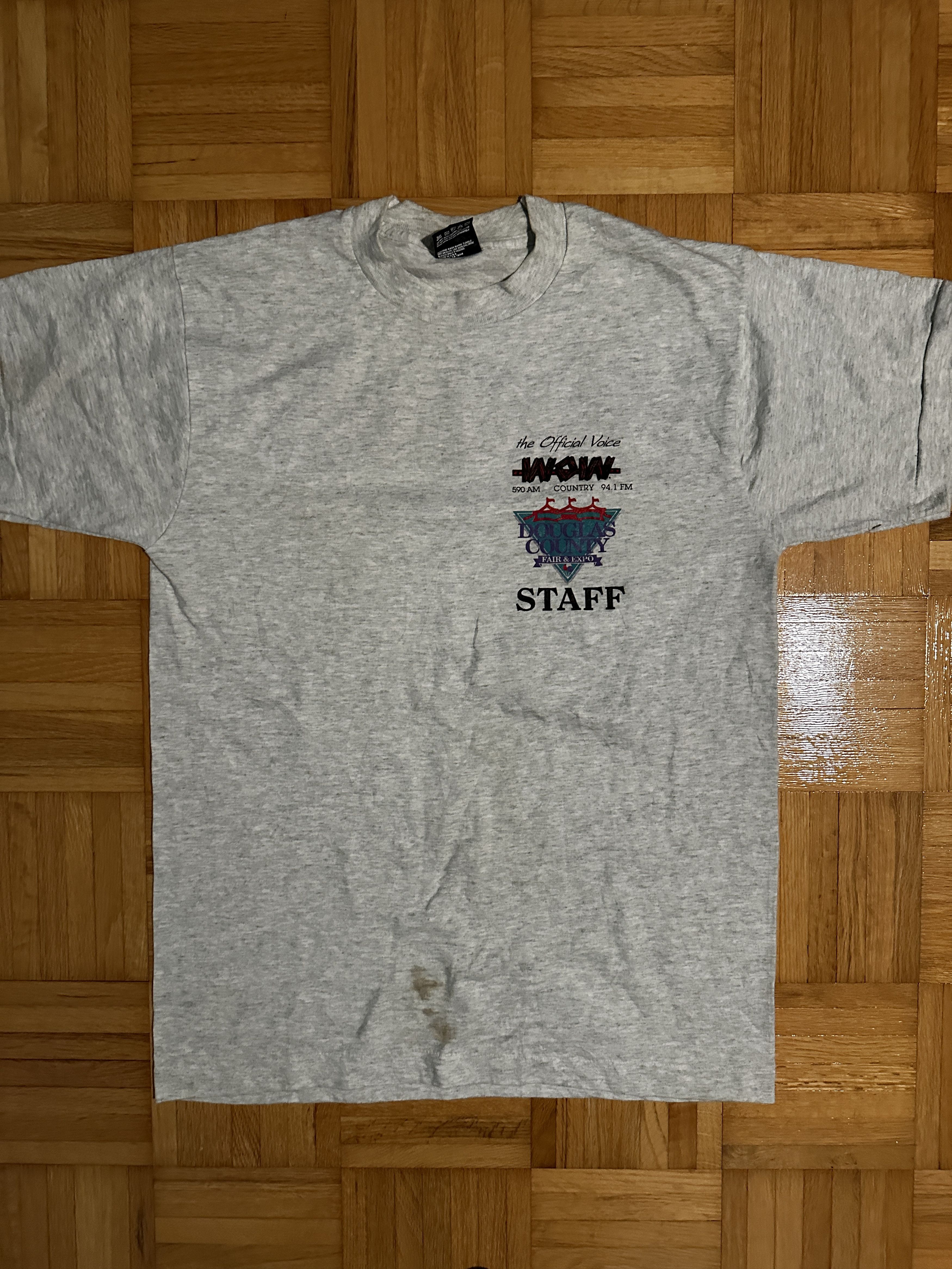 Vintage Vintage 1995 WOW 590 AM Country Staff T-Shirt Medium Size US M / EU 48-50 / 2 - 3 Thumbnail