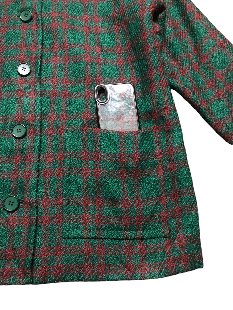 Givenchy × Vintage 💥Vintage Givenchy Glamour Plaid Coat Jacket Size L / US 10 / IT 46 - 10 Thumbnail
