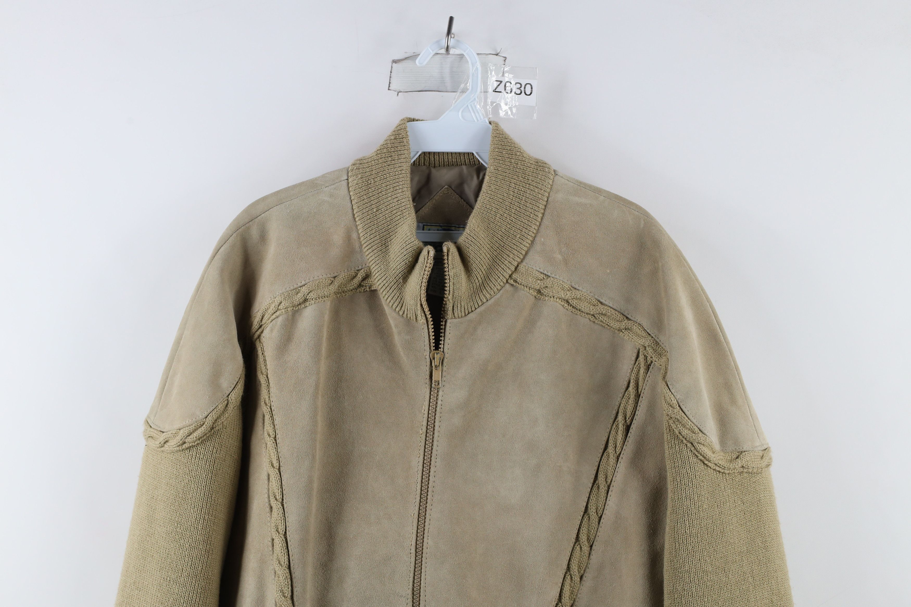 Vintage Vintage 70s Streetwear Cable Knit Full Zip Sweater Jacket Size US L / EU 52-54 / 3 - 2 Thumbnail