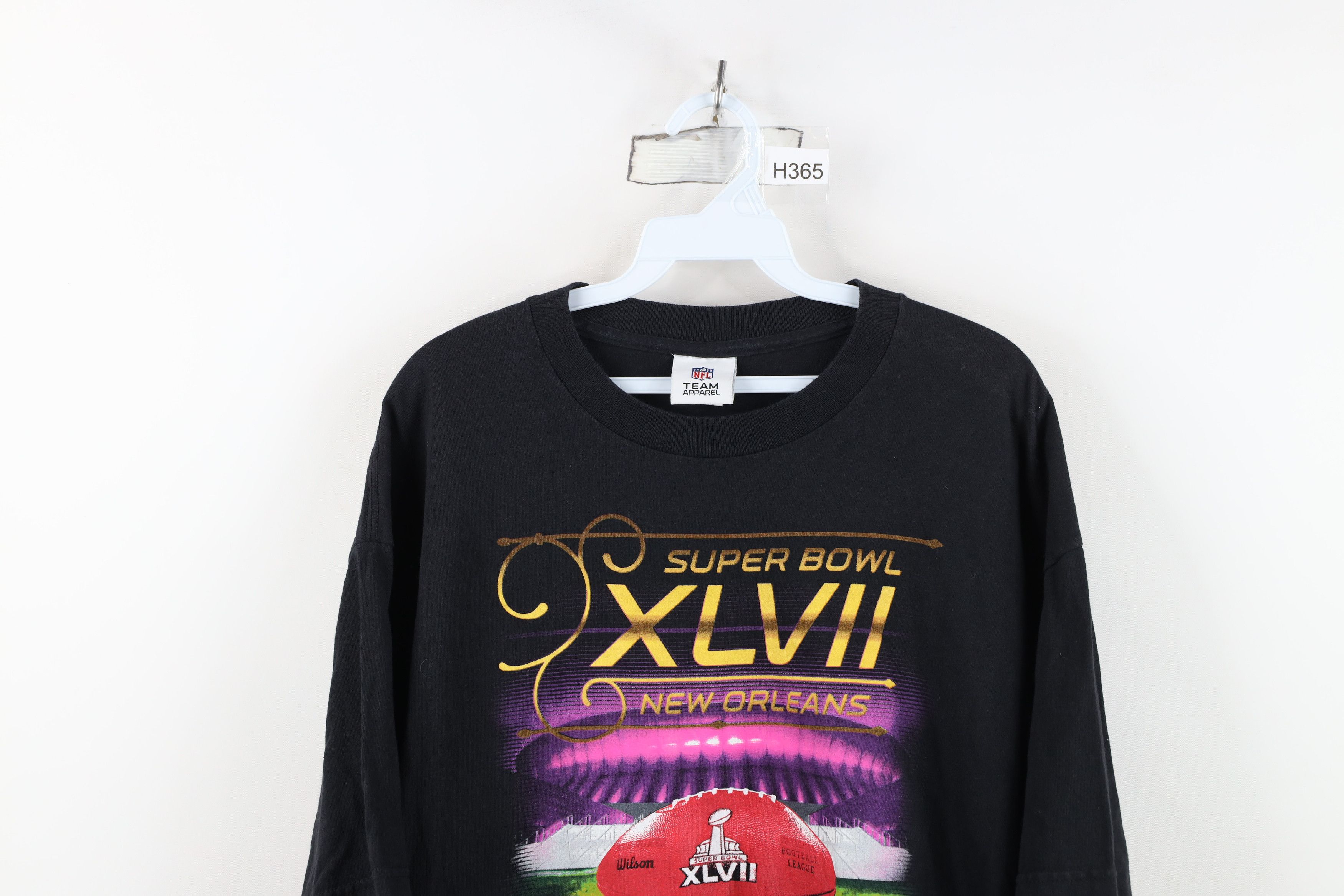 Vintage Vintage Y2K Super Bowl New Orleans Football T-Shirt Black Size US XL / EU 56 / 4 - 2 Thumbnail