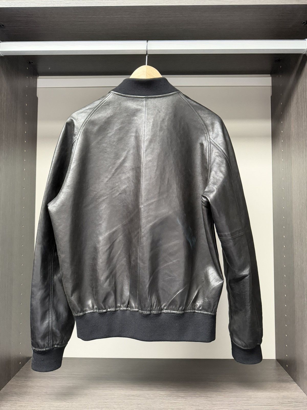 Other Black & Yellow Reversible Lambskin Leather Bomber Jacket Size US S / EU 44-46 / 1 - 2 Thumbnail