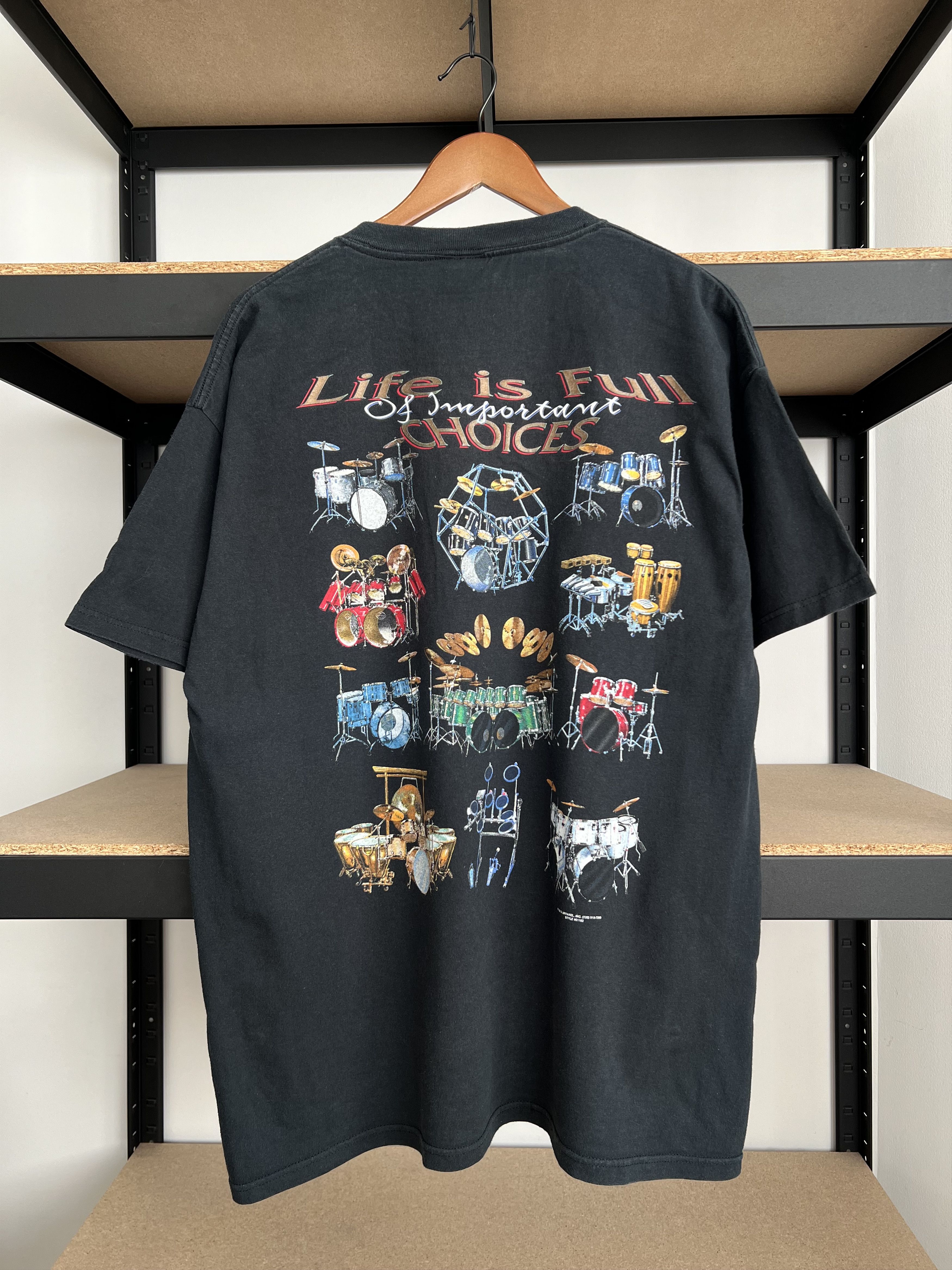 Vintage Vintage 1998 Life is Full Choices of Important Drums Music Size US XL / EU 56 / 4 - 1 Thumbnail