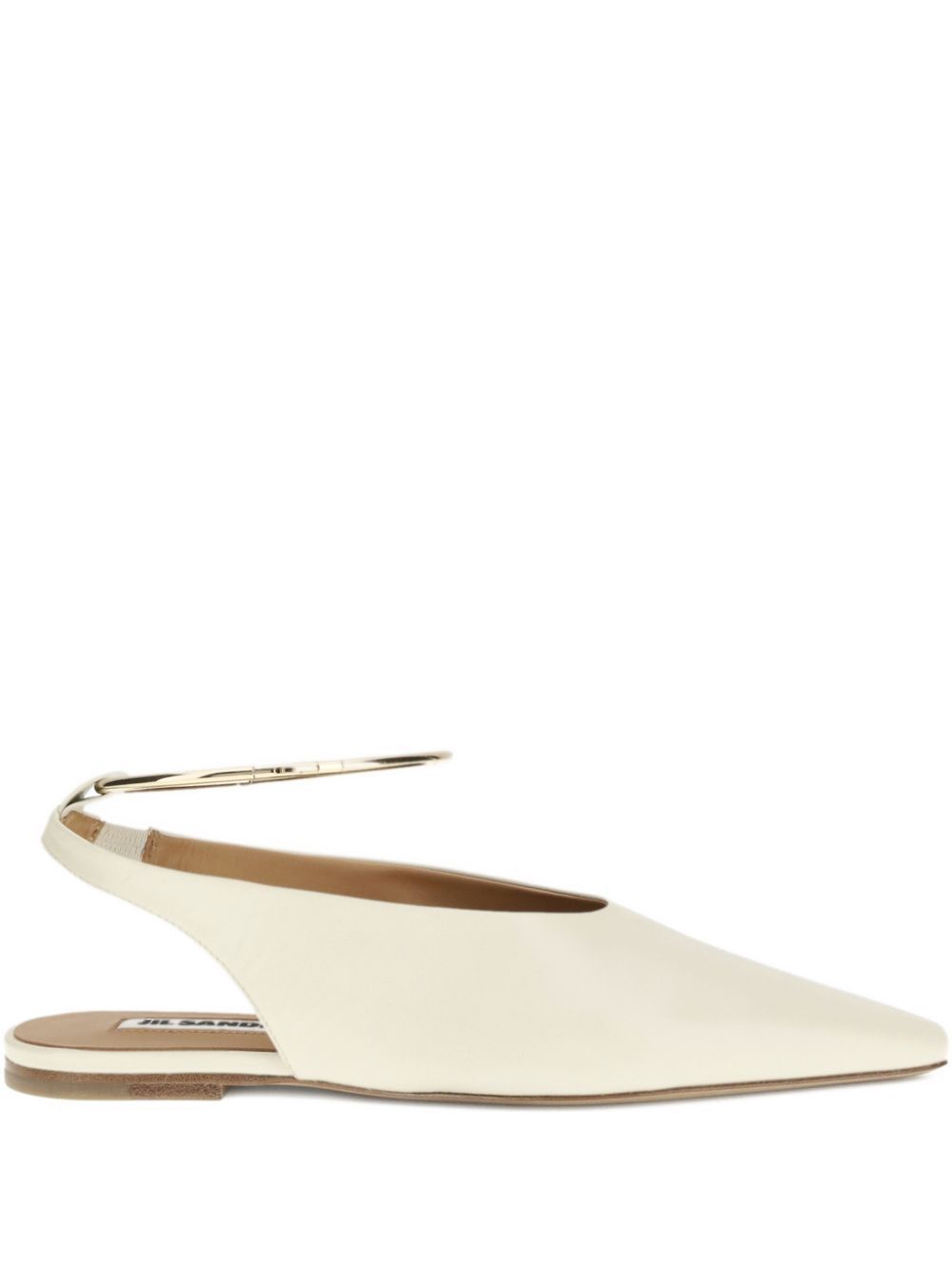 Jil Sander LEATHER SLINGBACK BALLETS Size US 9 / IT 39 - 1 Thumbnail