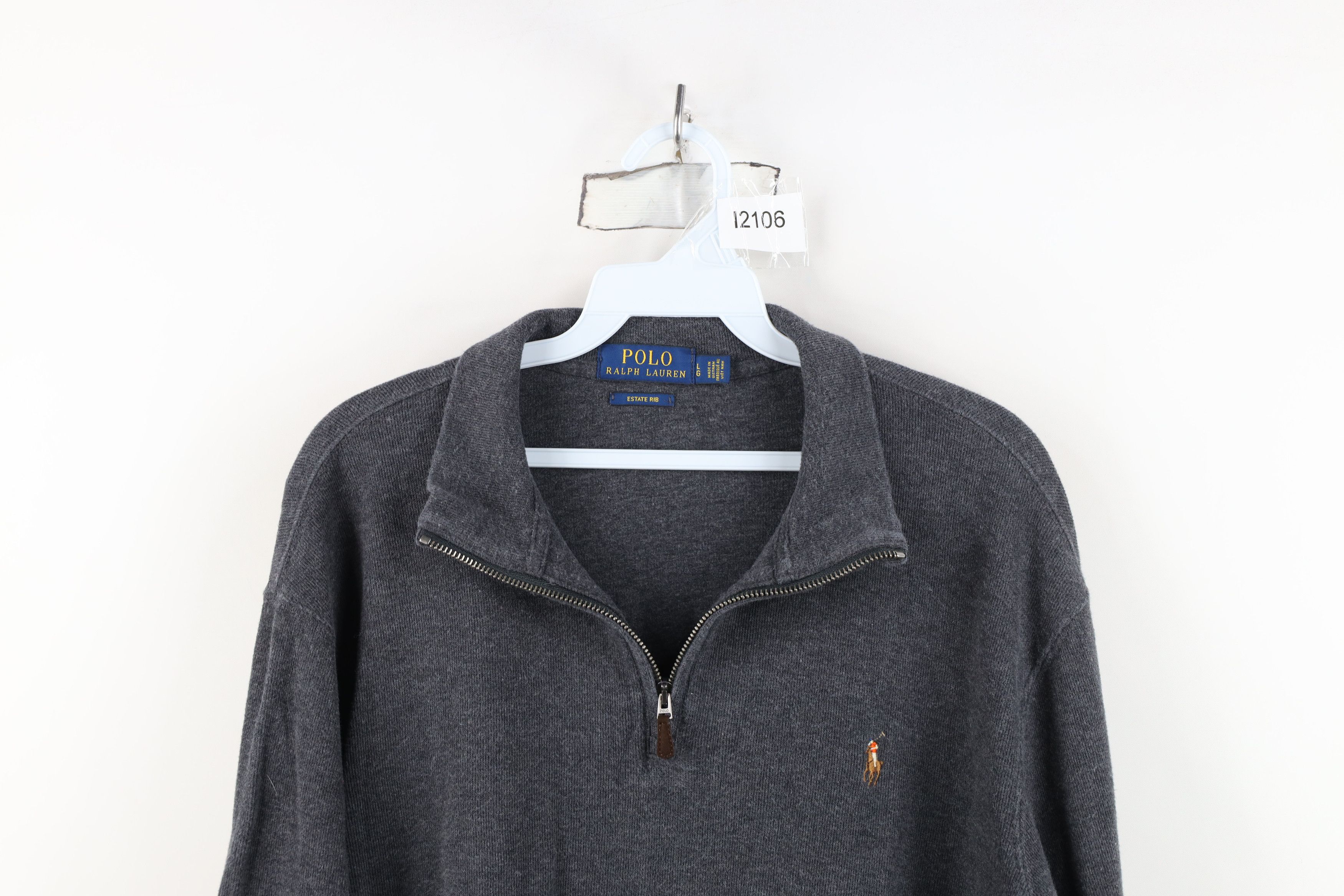 Ralph Lauren Vintage Y2K Ralph Lauren Estate Rib Ribbed Knit Sweater Gray Size US L / EU 52-54 / 3 - 2 Thumbnail