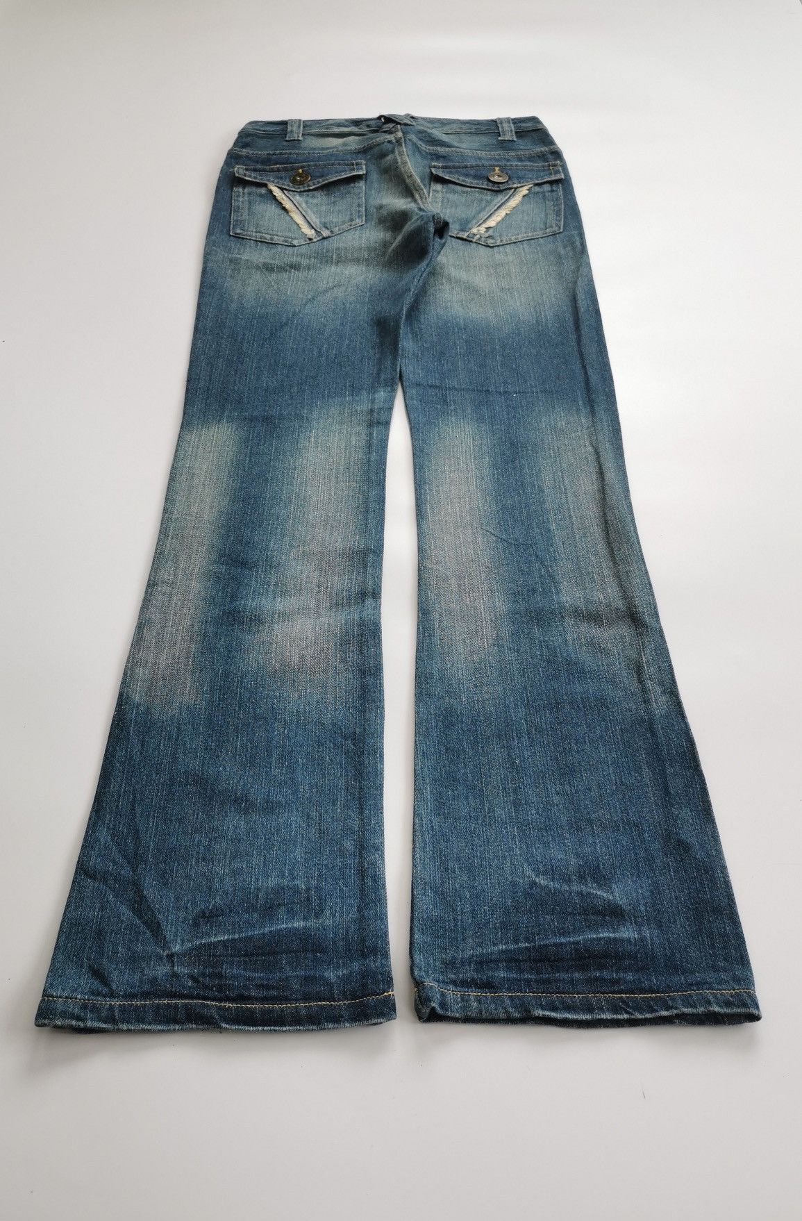 Japanese Brand Real Mind Japan Fxckin Print Bootcut Jeans Size US 30 / EU 46 - 7 Thumbnail
