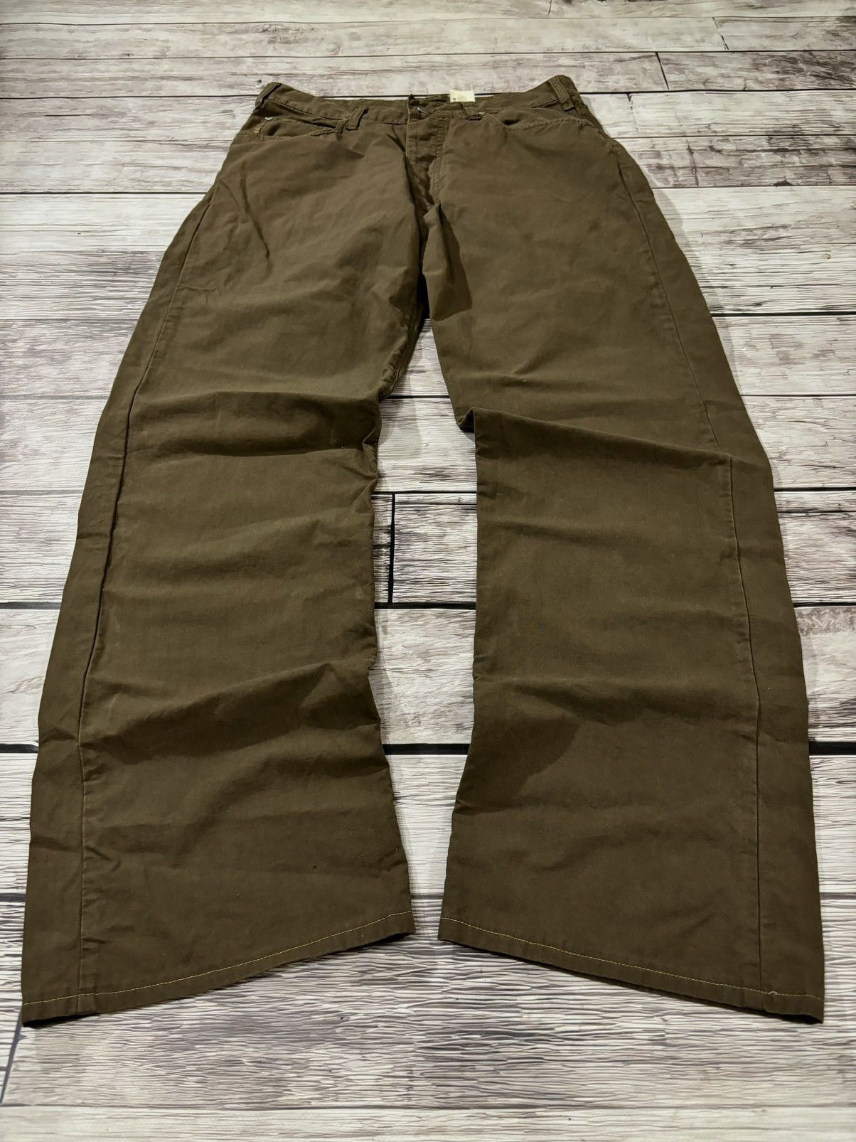 Emporio Armani × Hysteric Glamour × Japanese Brand VTG Rick Owen’s Travis Scott Style Baggy Jeans Size US 32 / EU 48 - 1 Thumbnail