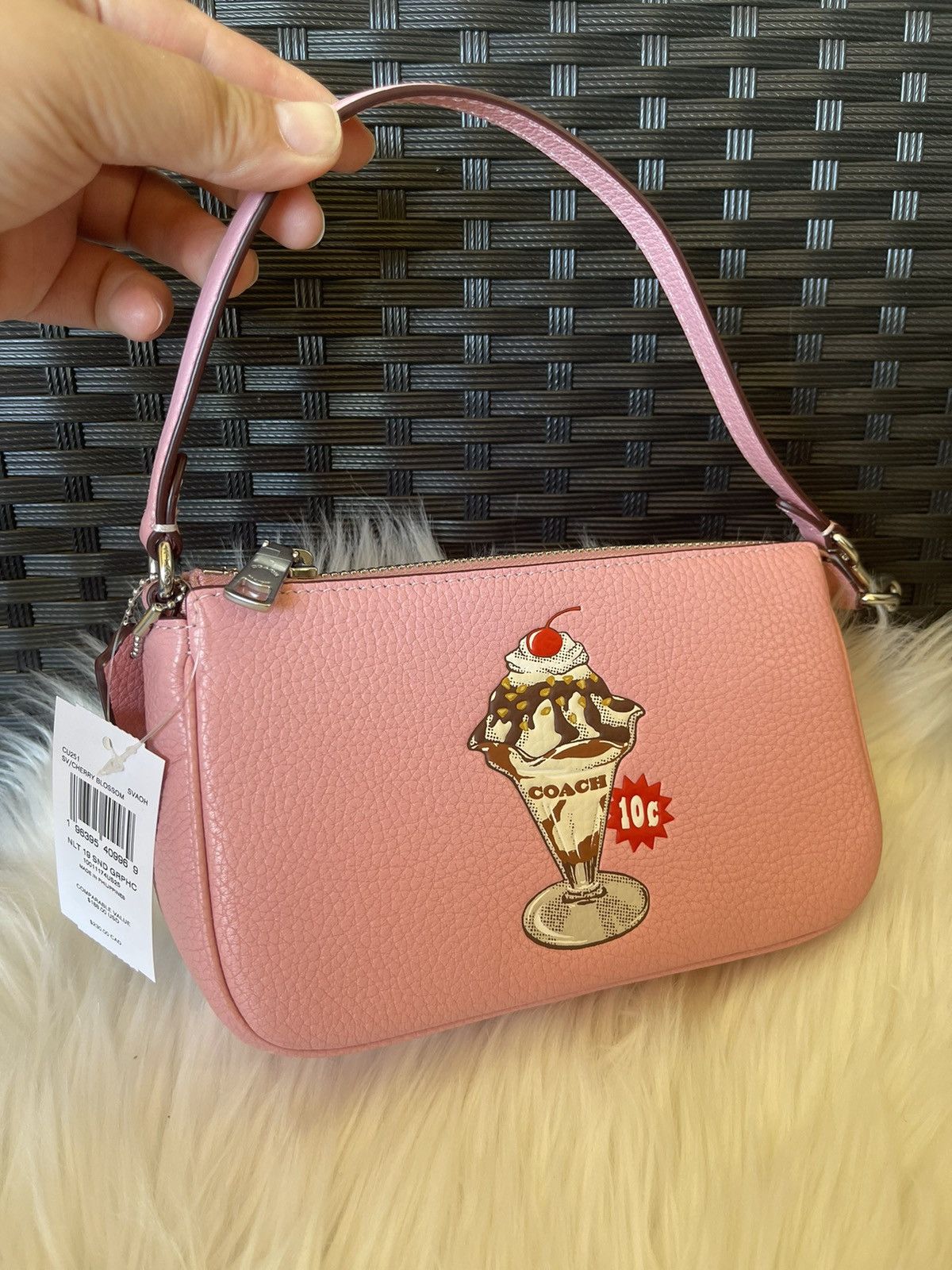 Coach Nolita 19 With Sundae Graphic IN Cherry Blossom