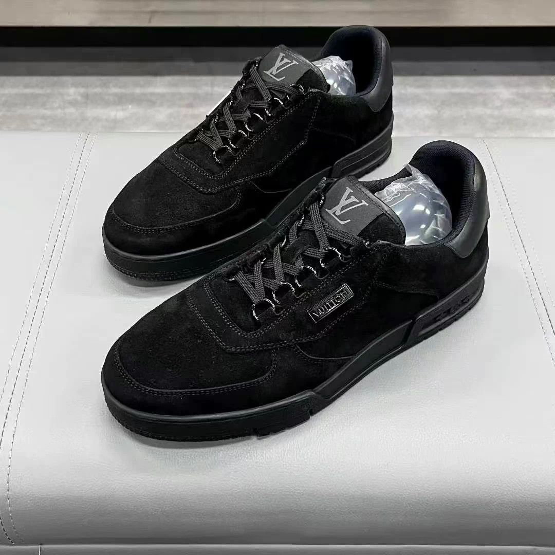 Louis Vuitton LV Trainer, Black, Size 41.5, Original Box Size US 8.5 / EU 41-42 - 6 Thumbnail