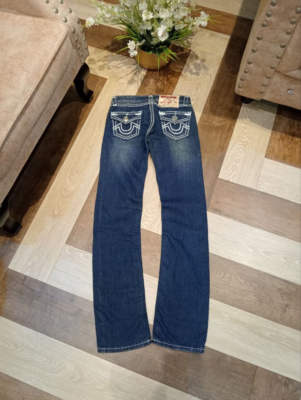 True Religion TRUE RELIGION BILLY SUPER T BLUE DENIM PANTS Size 27" / US 4 / IT 40 - 11 Thumbnail