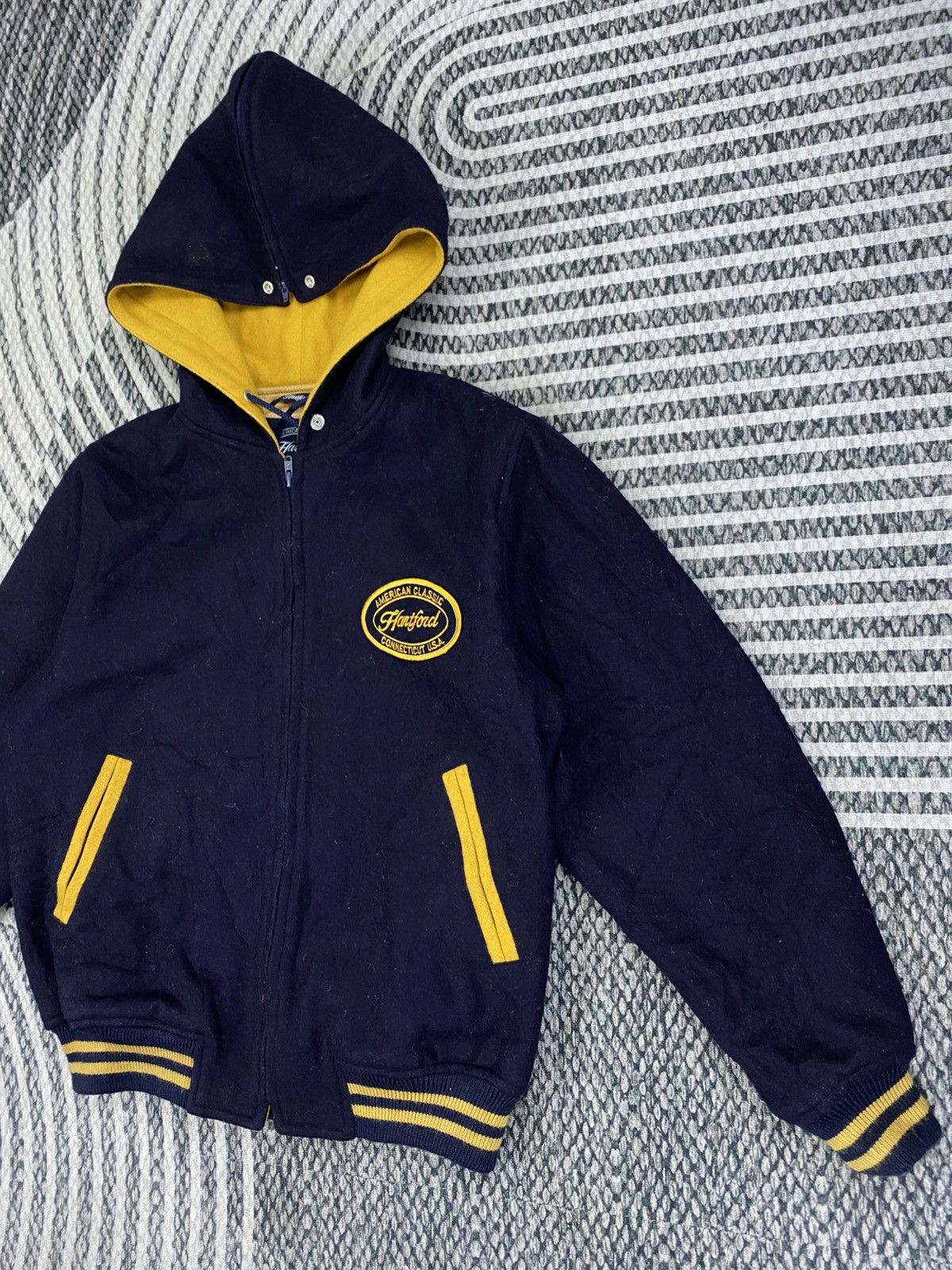 Hartford Vtg Hartford America Classic Embroider Varsity Style Jacket Size US M / EU 48-50 / 2 - 4 Thumbnail