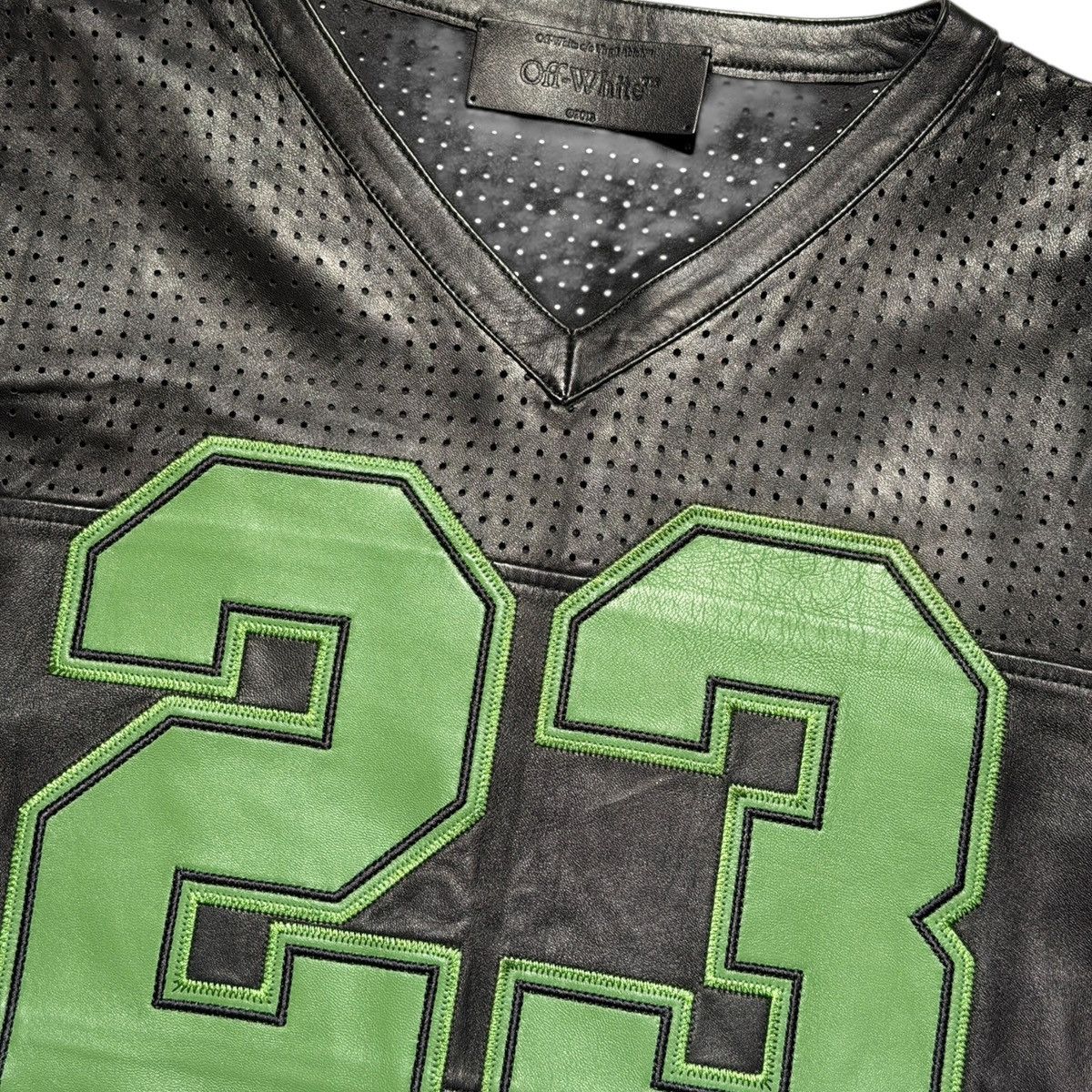 Off-White $2,800 natlover leather mesh jersey Size US XL / EU 56 / 4 - 3 Thumbnail