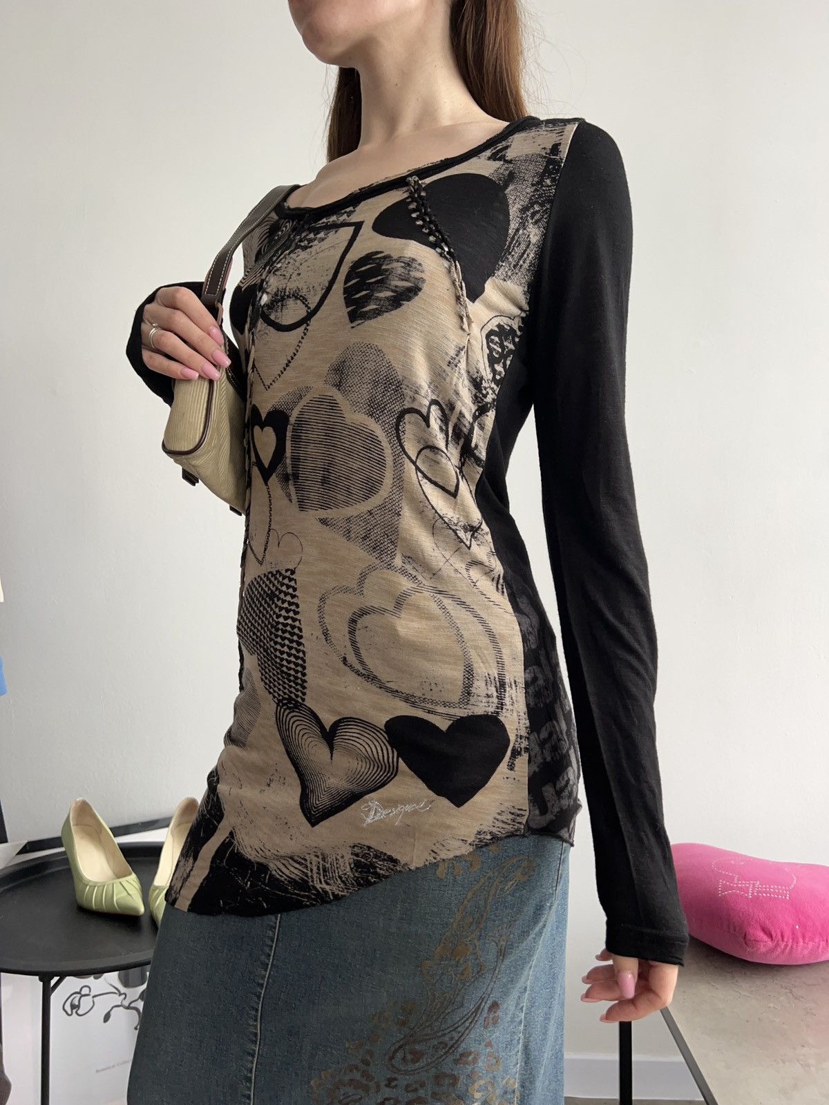Desigual × Japanese Brand × Vintage Vintage Desigual Long Sleeve Japanese style asymmetrical Size M / US 6-8 / IT 42-44 - 4 Thumbnail