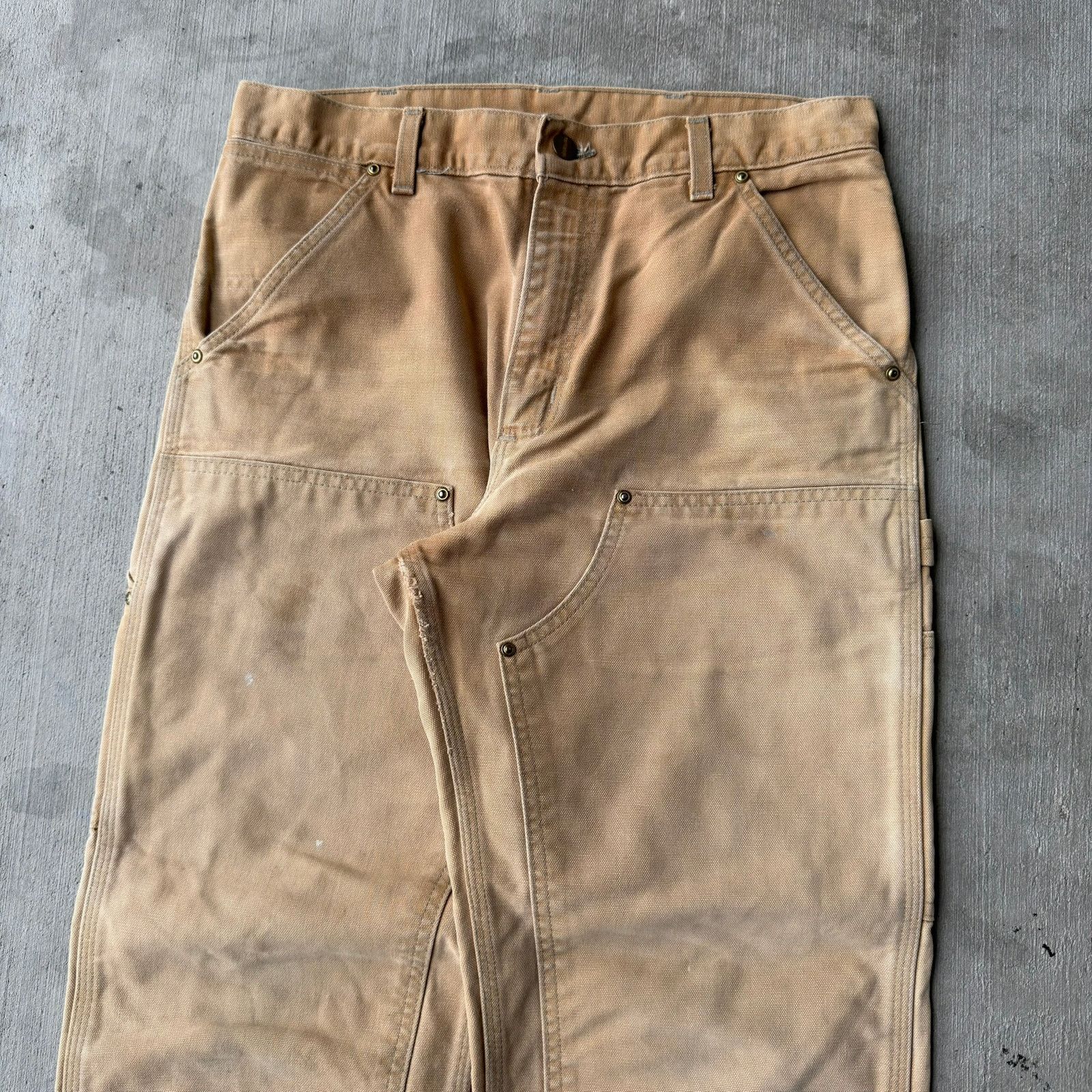 Carhartt × Vintage Carhartt brown double knee work wear carpenter pants Size US 30 / EU 46 - 2 Thumbnail