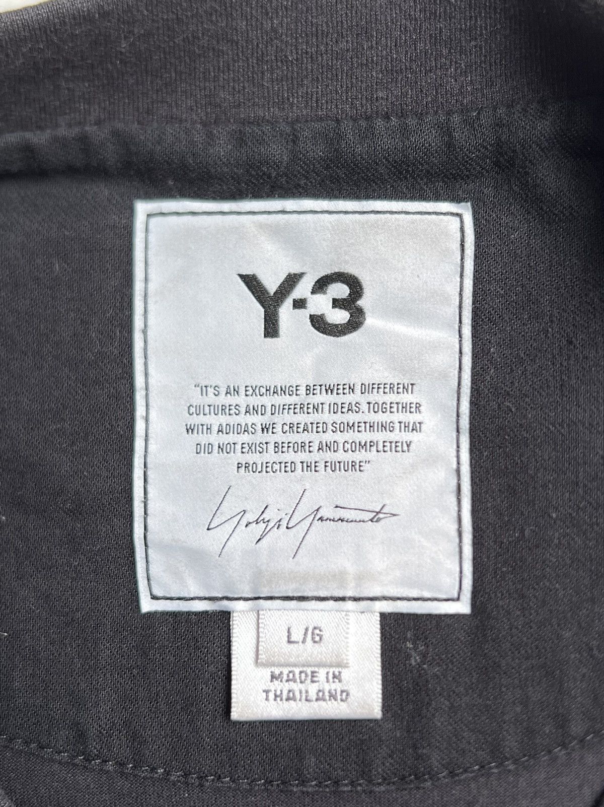Yohji Yamamoto Y-3 Yohji Yamamoto Black T-shirt Size US L / EU 52-54 / 3 - 6 Thumbnail