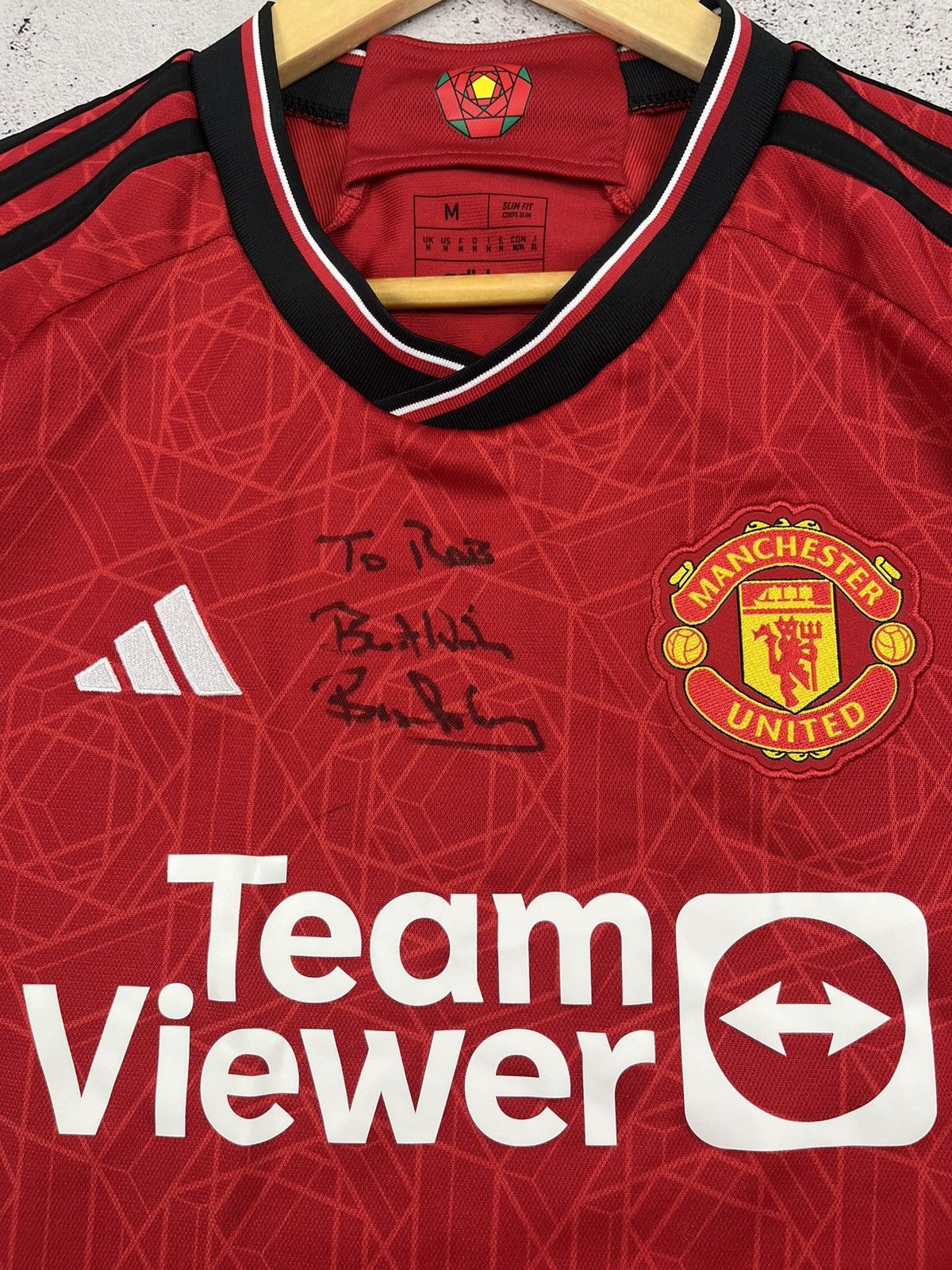 Adidas ADIDAS MANCHESTER UNITED HOME 2023/2024 SOCCER JERSEY SIZE M Size US M / EU 48-50 / 2 - 5 Thumbnail