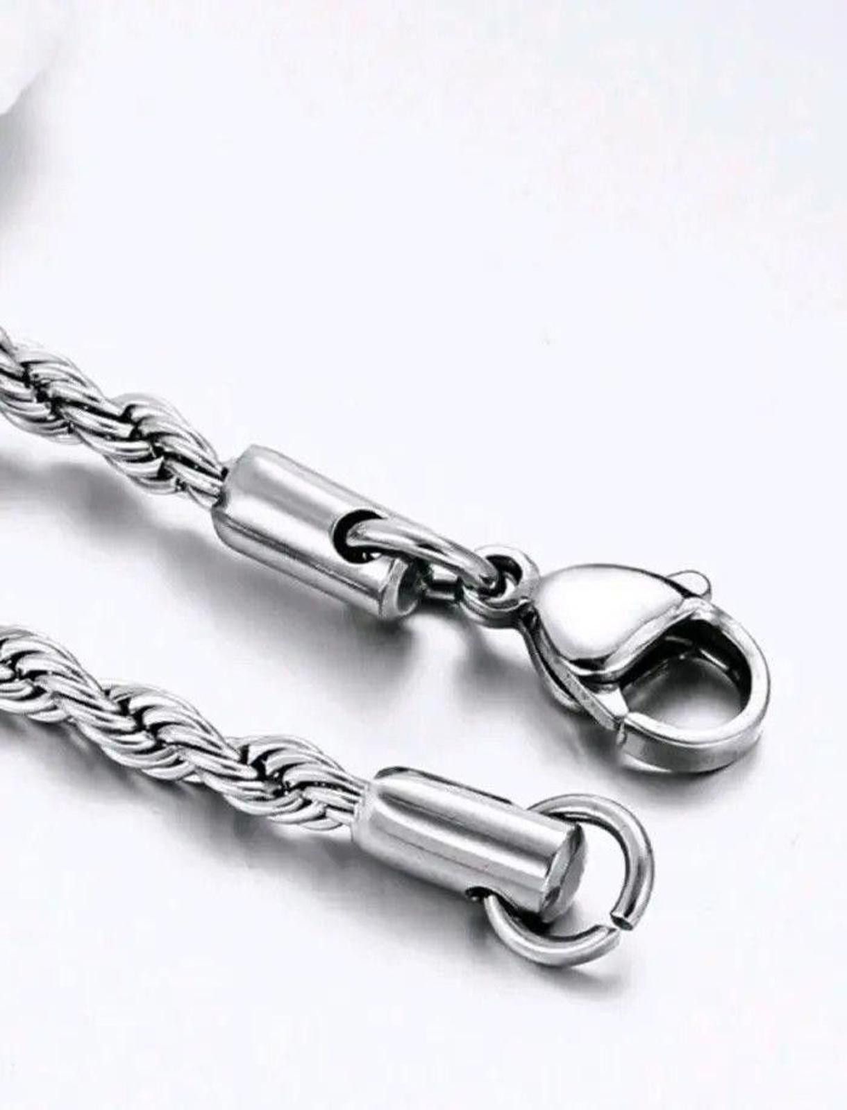 Jewelry Twisted Rope Steel Bracelet Size ONE SIZE - 3 Thumbnail
