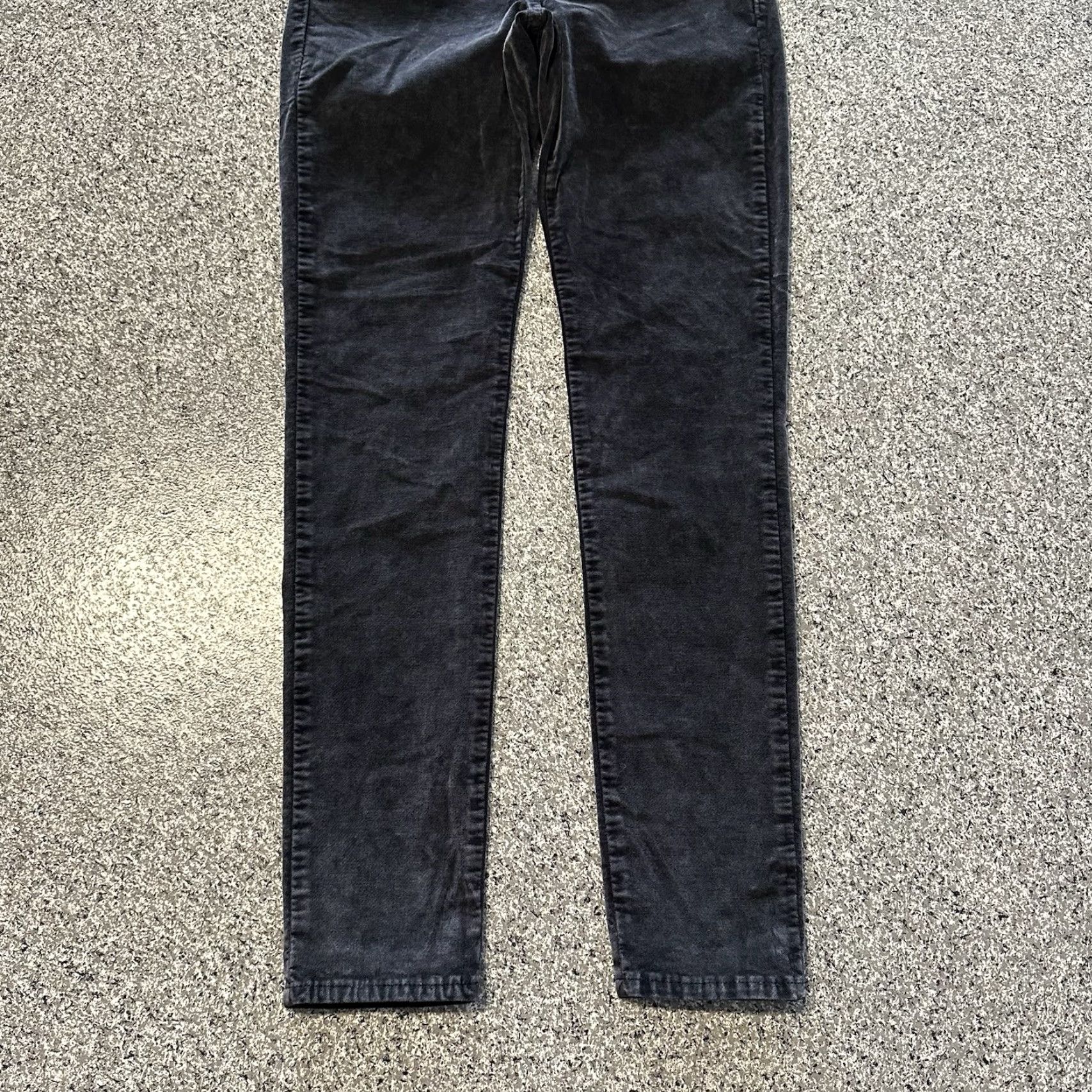 Lucky Brand Lucky Brand Womens 2/26x28 Brooke Velvet Jegging Mid Rise Black Jeans Pant Skinny 63% Cotton 33% Viscose 4% Elastane Pockets Stretch Size 26" / US 2 / IT 38 - 3 Thumbnail