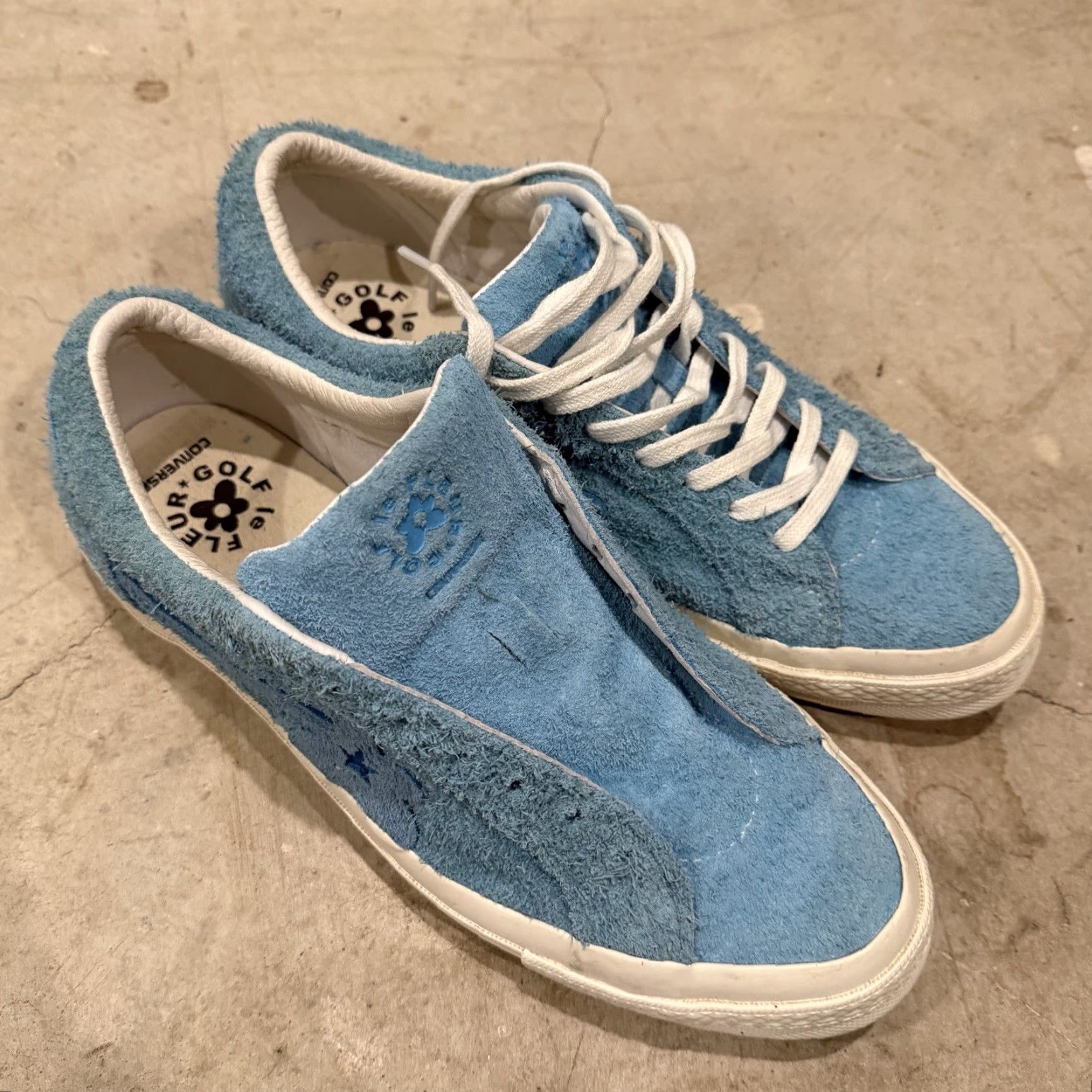 Converse Converse Golf Le Fleur x One Star Ox Bachelor Blue Suede Sneakers Mens Size 9.5 Size US 10 / EU 43 - 2 Thumbnail