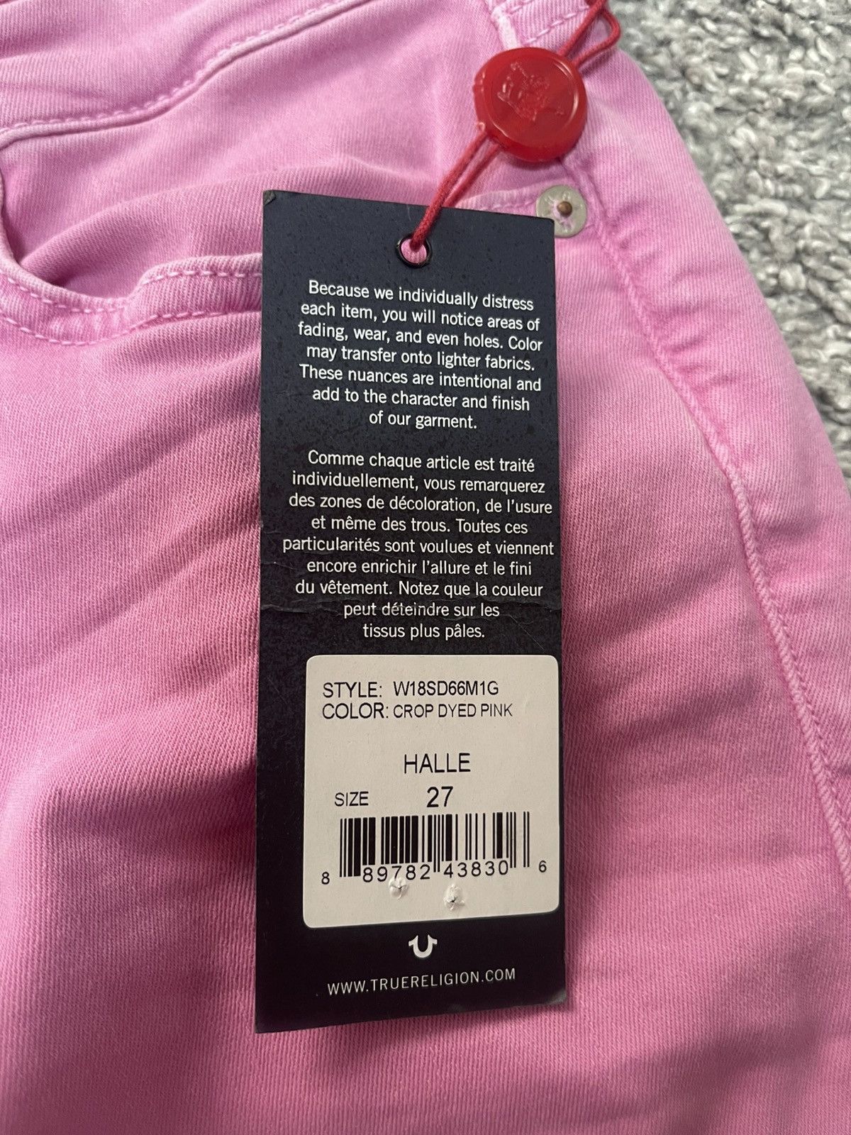 True Religion True Religion Halle Mid Rise Super Skinny NEW Pink size 27 Size 26" / US 2 / IT 38 - 12 Thumbnail
