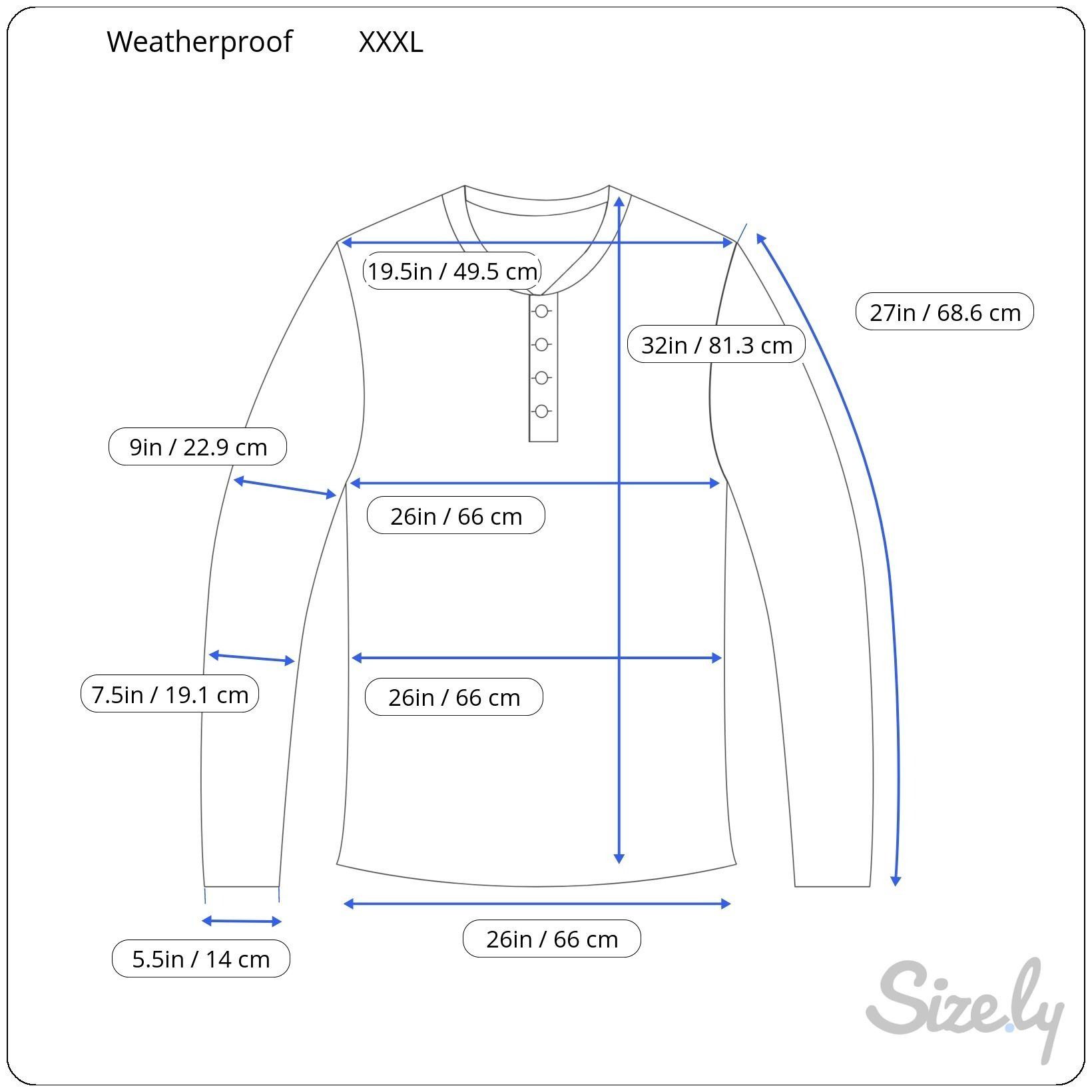 Other Weatherproof Mens XXXL Navy Heather Long Sleeve Henley Shirt Size US XXL / EU 58 / 5 - 2 Thumbnail