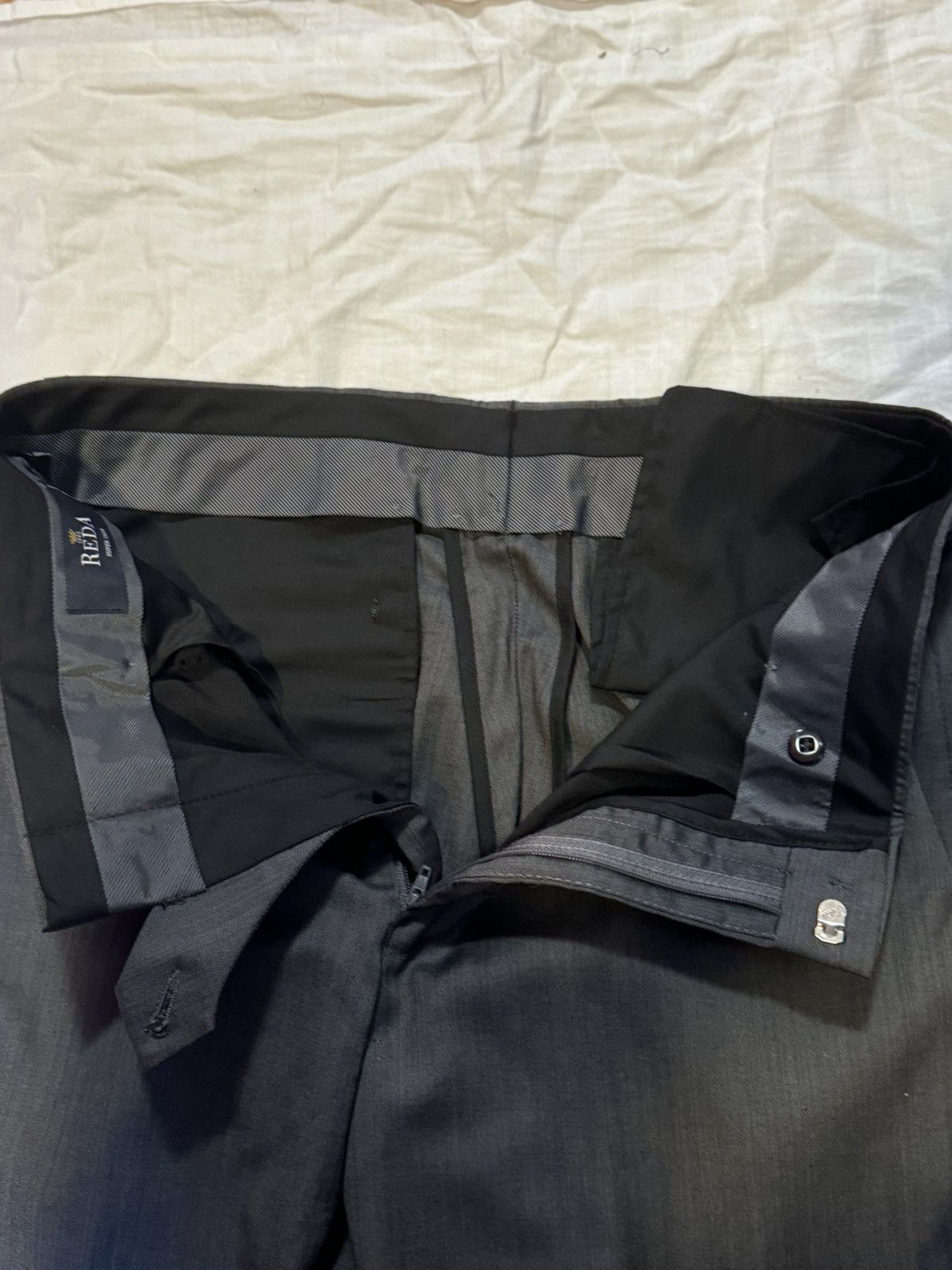 DKNY MENS SUIT PANTS DKNY LIANE WOOL 30x32 Size US 32 / EU 48 - 2 Thumbnail