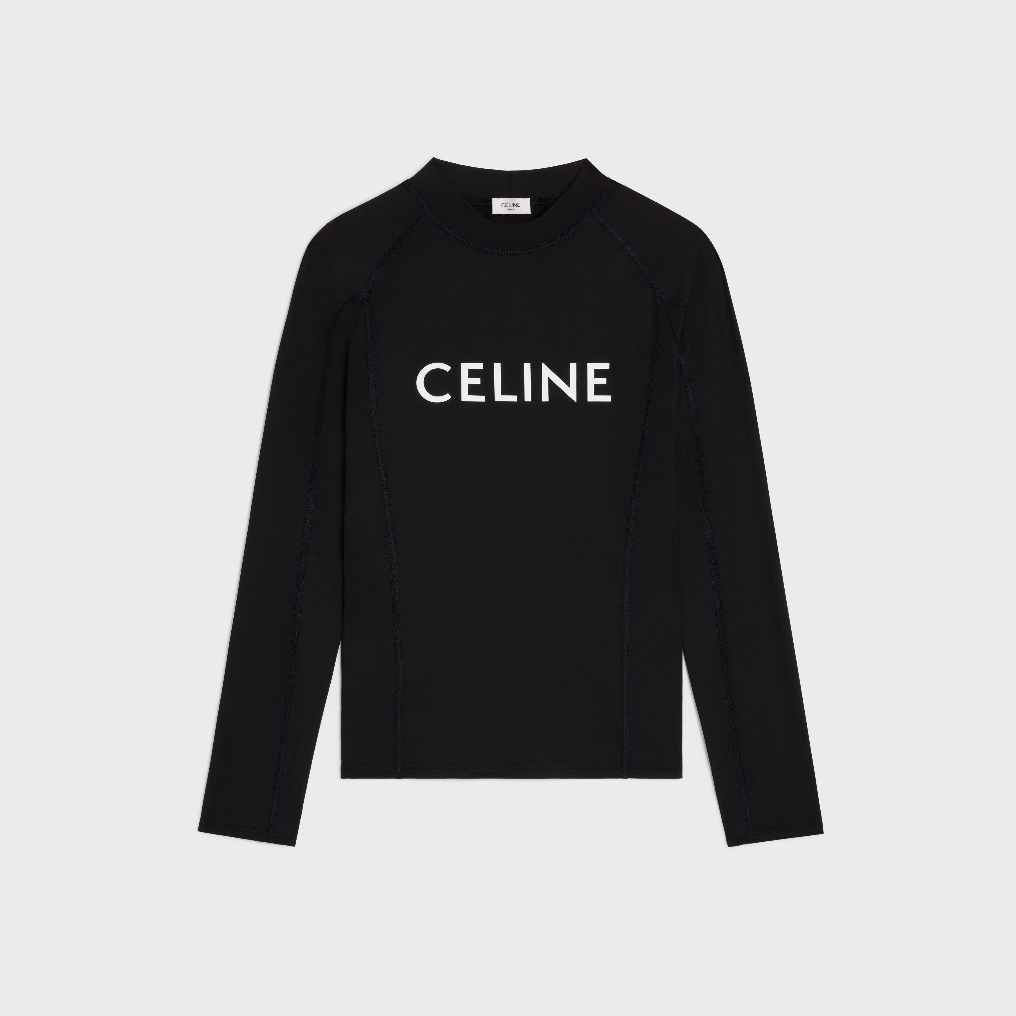 Celine o1bcso1str0925 2X53M370Y Surf T-Shirt in Black/White Size US L / EU 52-54 / 3 - 1 Thumbnail