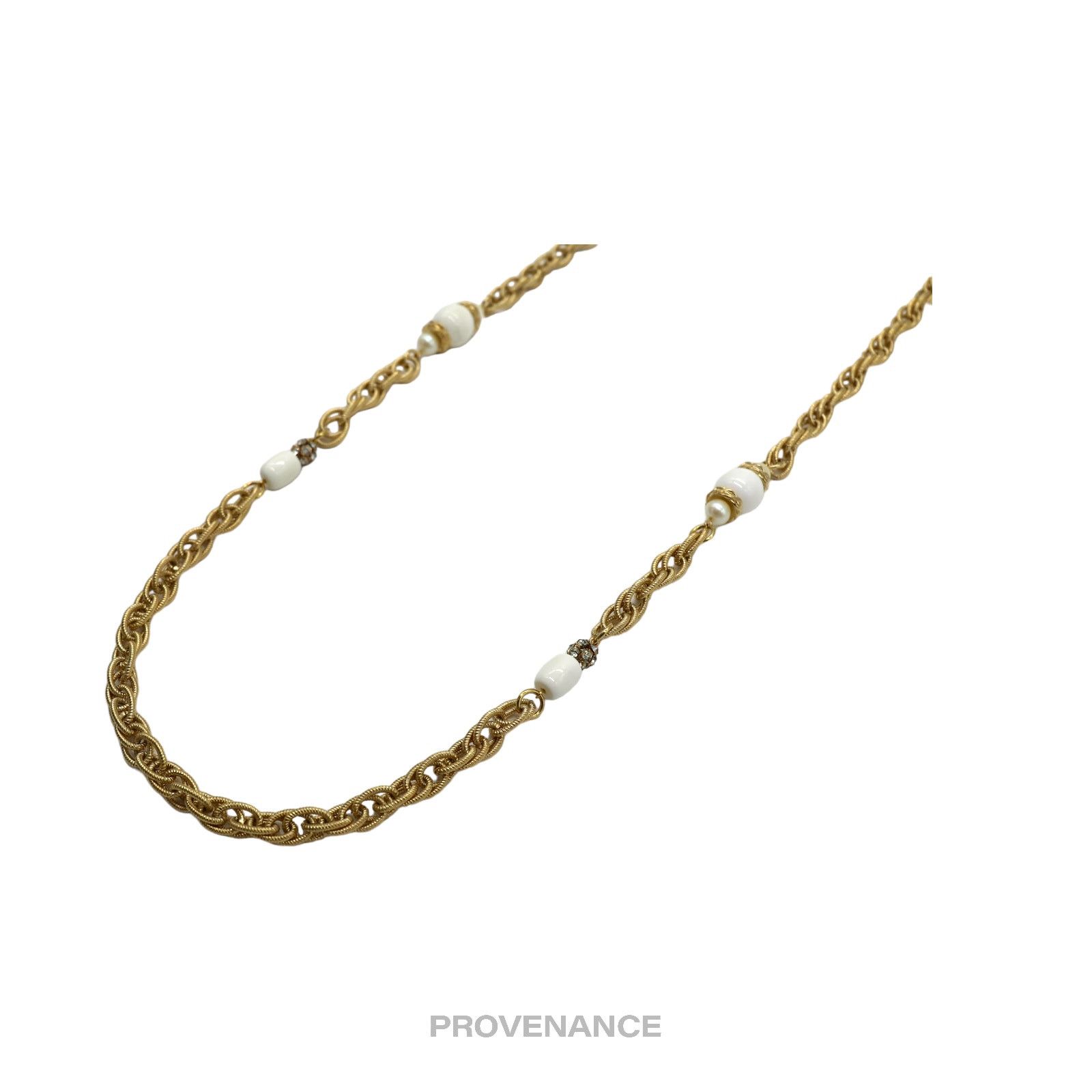 Givenchy 🔴 Givenchy Large Pearl Gold Chain Size ONE SIZE - 3 Thumbnail