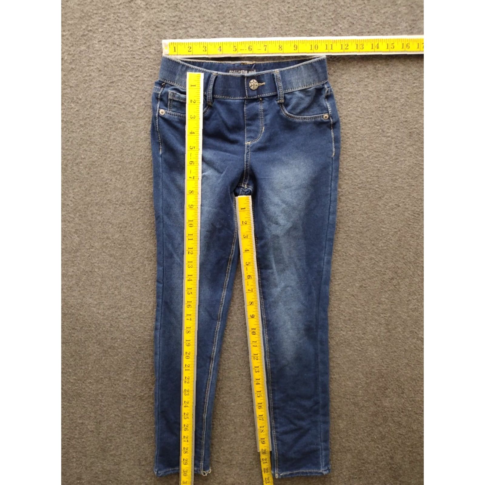 Vintage VINTAGE Vanilla Star Women's Jeans 8 Blue Denim High Rise Skinny Tailored 5-Pocket City Womens Size 30" / US 8 / IT 44 - 4 Thumbnail