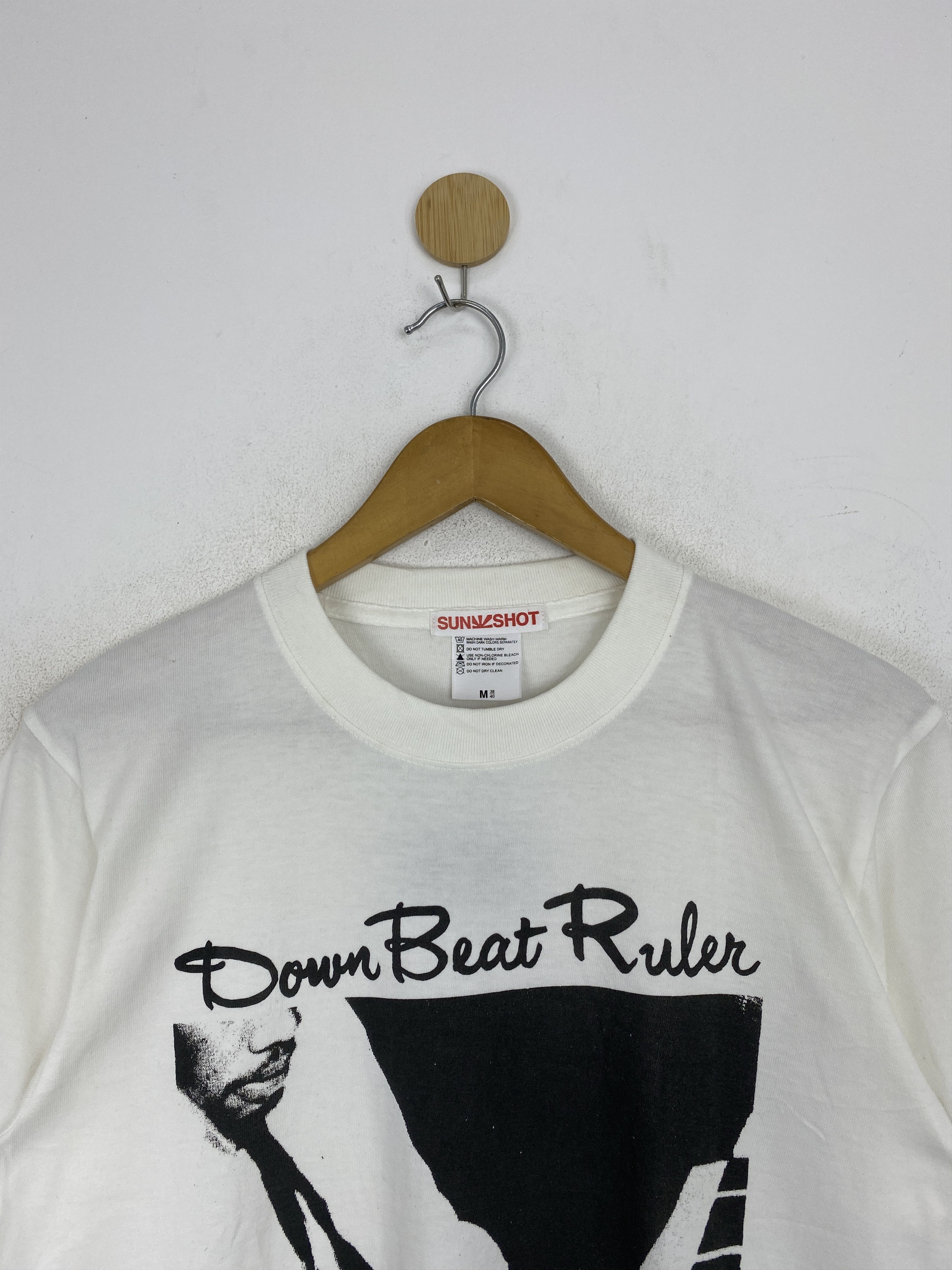 Band Tees × Vintage Vintage 90s Down Beat Ruler Music Tee TA0623 Size US M / EU 48-50 / 2 - 2 Thumbnail