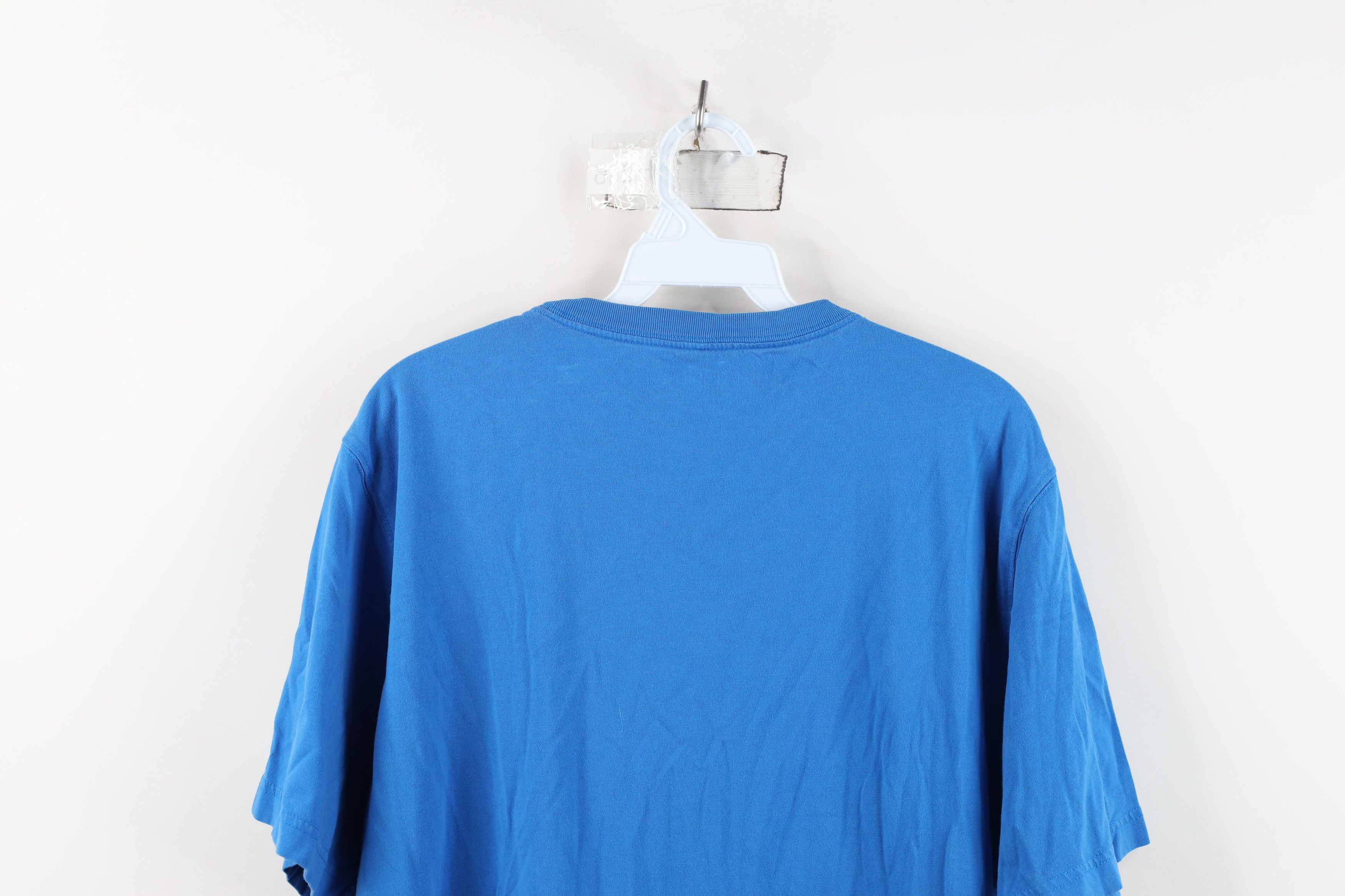 Lands' End Vintage Y2K Lands End Blank Short Sleeve T-Shirt Blue Cotton Size US L / EU 52-54 / 3 - 12 Thumbnail