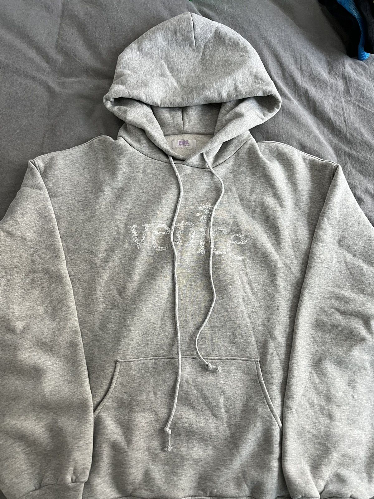 ERL ERL Venice Beach Nice Hoodie Size Large Grey | Grailed