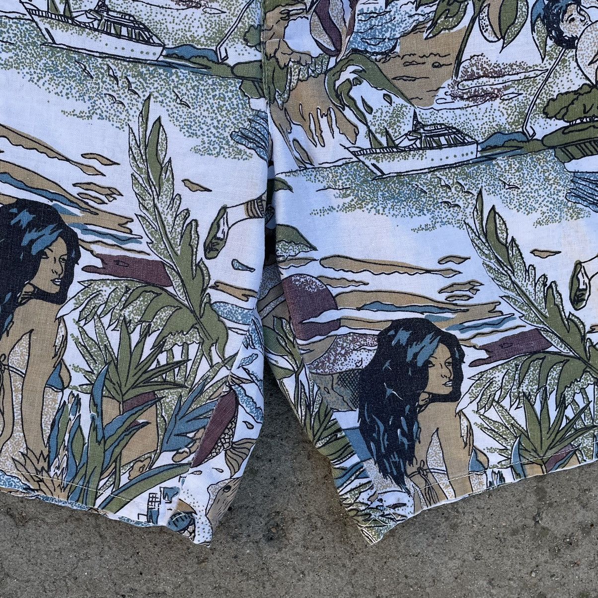 Designer × Vintage Vintage Crazy Short Swim Wear Y2K 90s Style USA Size US 37 - 5 Thumbnail
