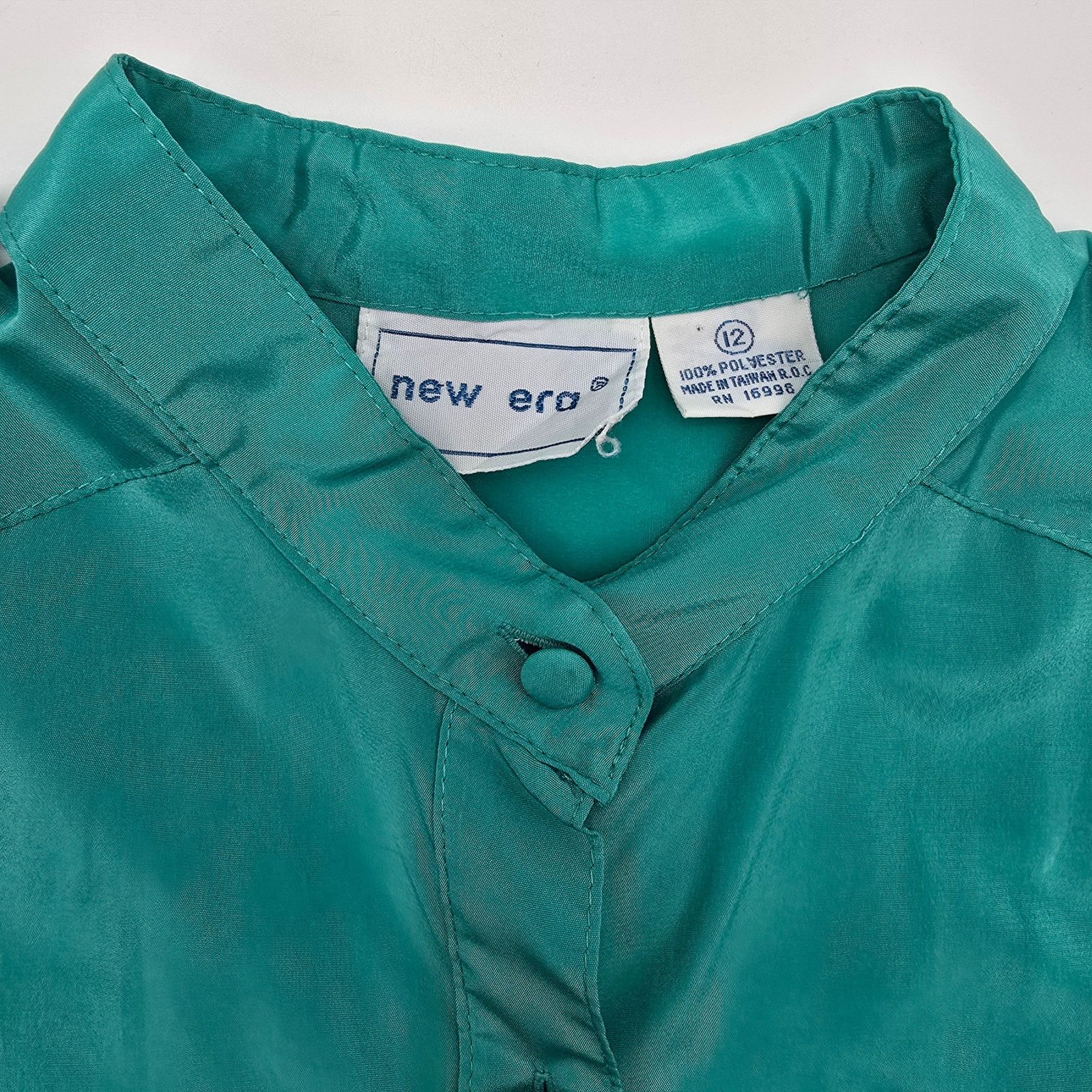 New Era New Era Green Short Sleeve Button Vintage VTG 12 Large Size XL / US 12-14 / IT 48-50 - 5 Thumbnail
