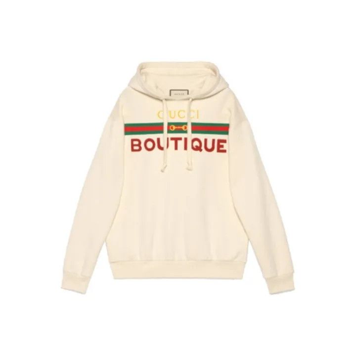 Gucci GUCCI Boutique Printed Hooded Sweatshirt for Women Size S / US 4 / IT 40 - 1 Thumbnail