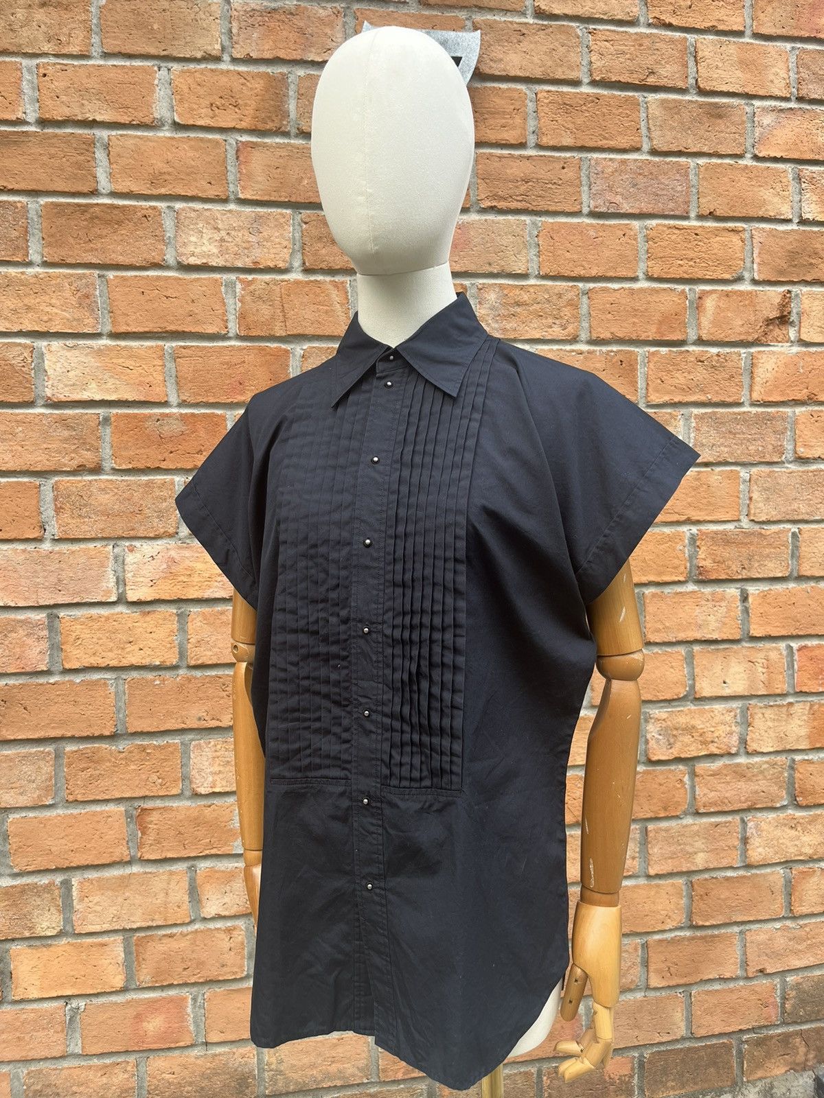 Jean Paul Gaultier Jean Paul Gaultier JPG Homme Sleeveless Ruffle Shirt Size US XL / EU 56 / 4 - 17 Thumbnail
