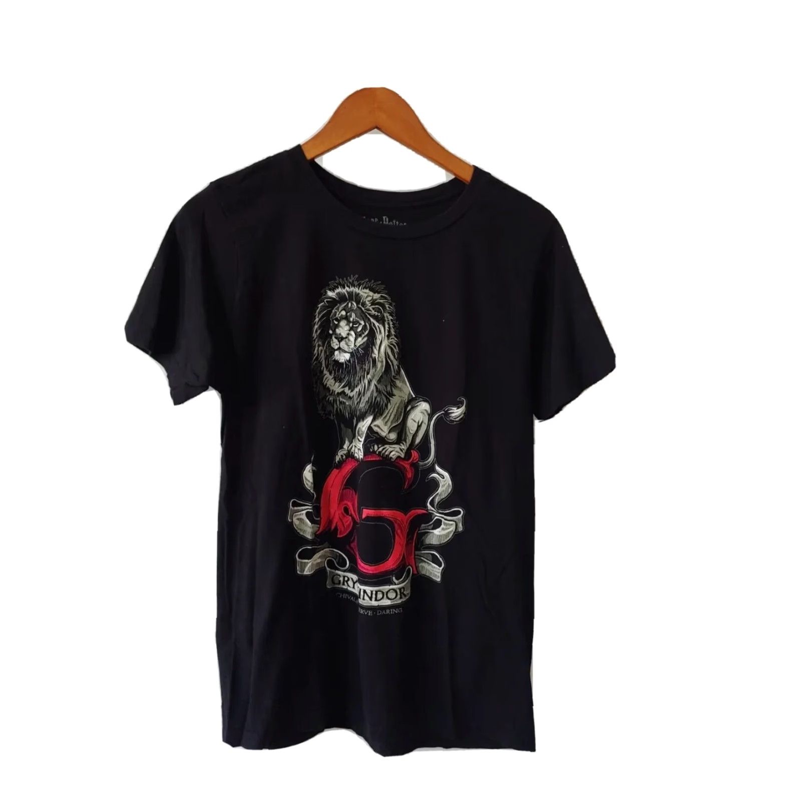 Vintage Harry Potter Mens Short Sleeve Graphic T-Shirt M Black Cotton Gryffindor Size US M / EU 48-50 / 2 - 2 Thumbnail